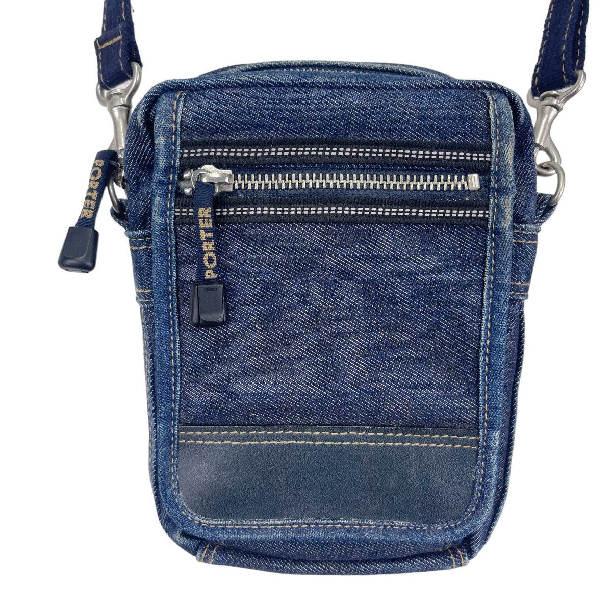 Porter × Porter Classic Porter Blue Denim Crossbody Bag Size ONE SIZE - 3 Thumbnail