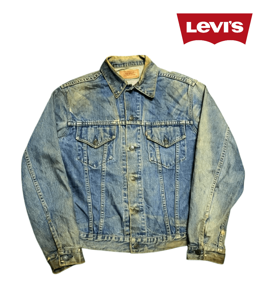 Levi's Vintage Clothing Vintage 90s Levi's Distessed Denim Jacket Size US S / EU 44-46 / 1 - 1 Thumbnail