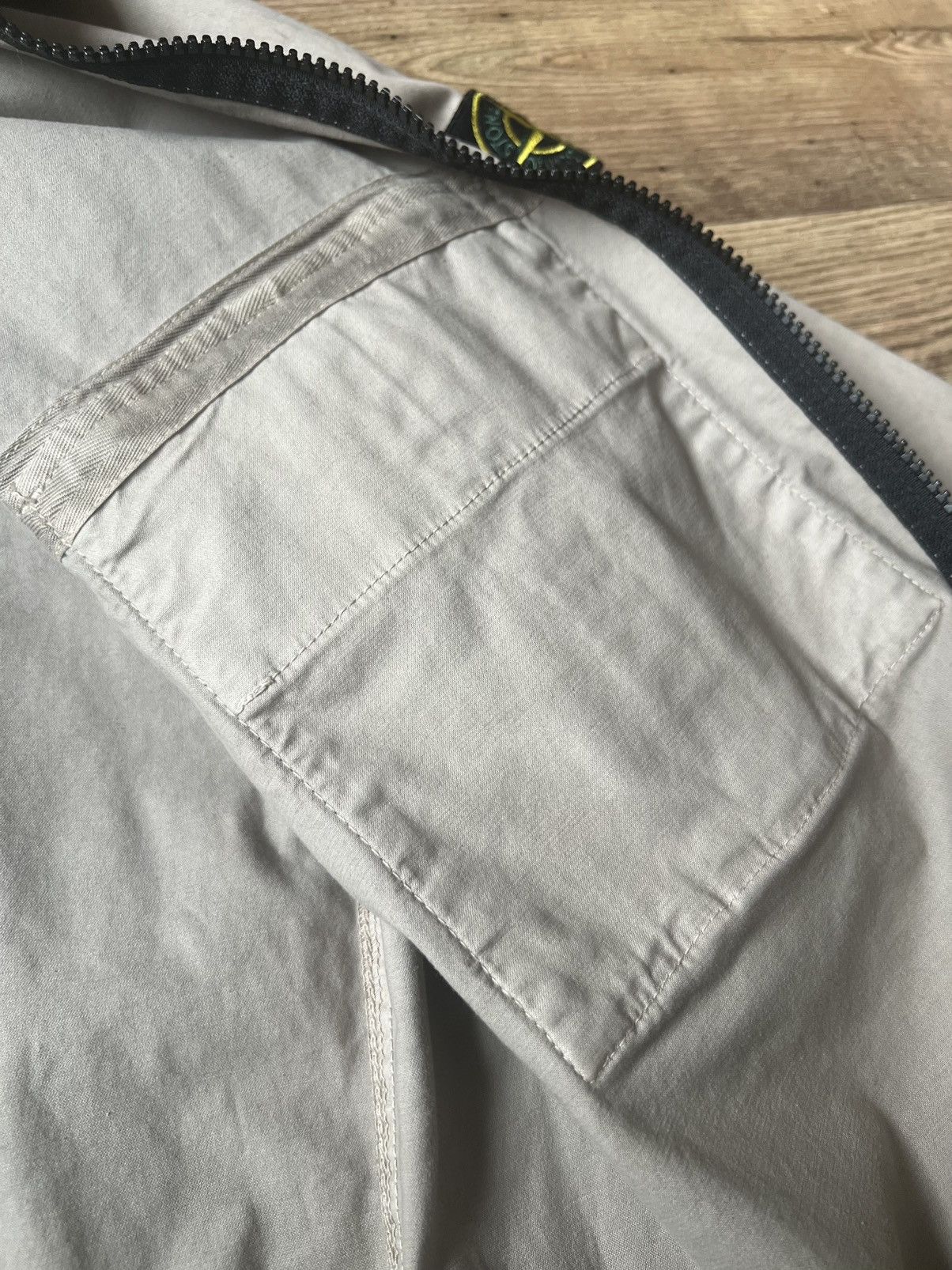 Stone Island Stone Island Old Treatment Zip Overshirt Size US XL / EU 56 / 4 - 19 Thumbnail