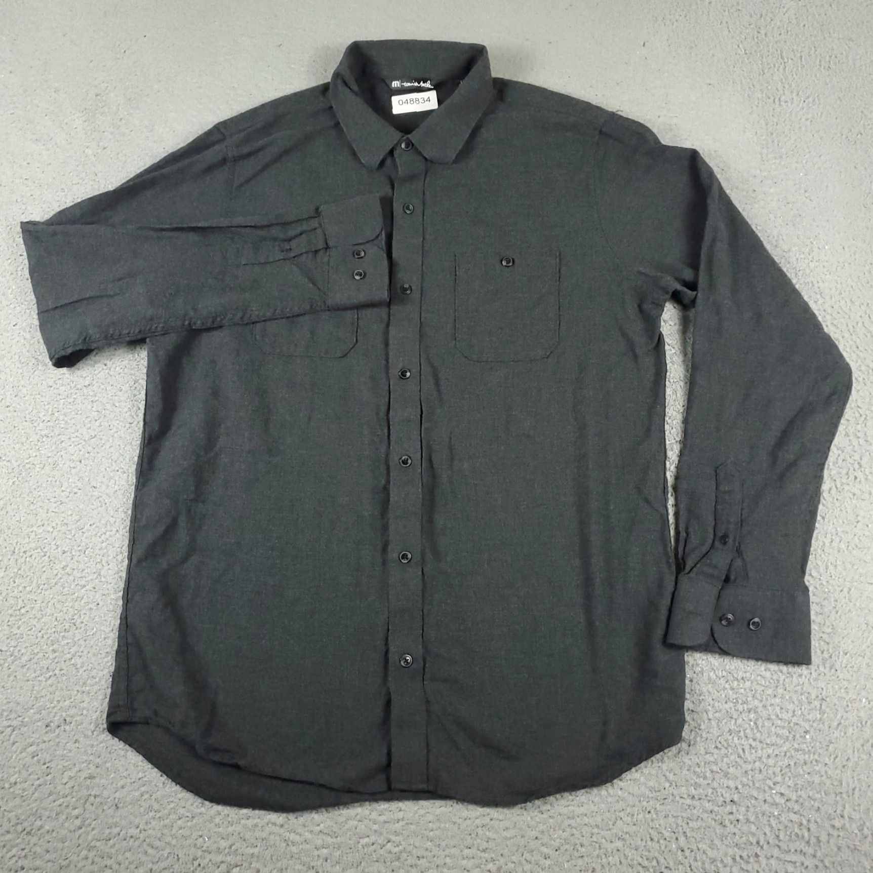 TravisMathew VINTAGE Travis Mathew Mens Shirt Long Sleeve Button Up Gray Casual Business Formal Size US L / EU 52-54 / 3 - 2 Thumbnail