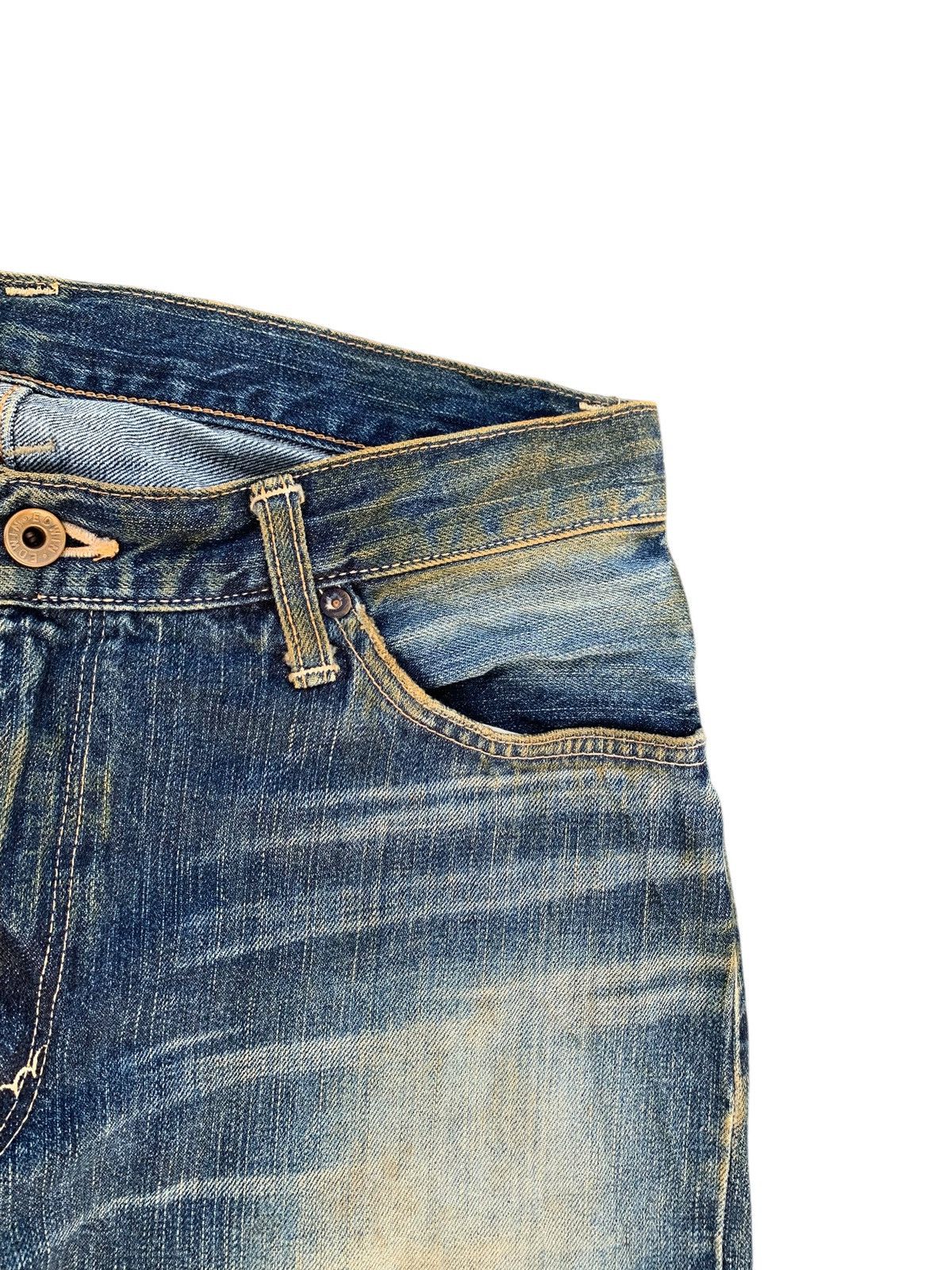 Edwin VINTAGE EDWIN SELVEDGE 505s JAPANESE DISTRESSED DENIM Size US 32 / EU 48 - 16 Thumbnail