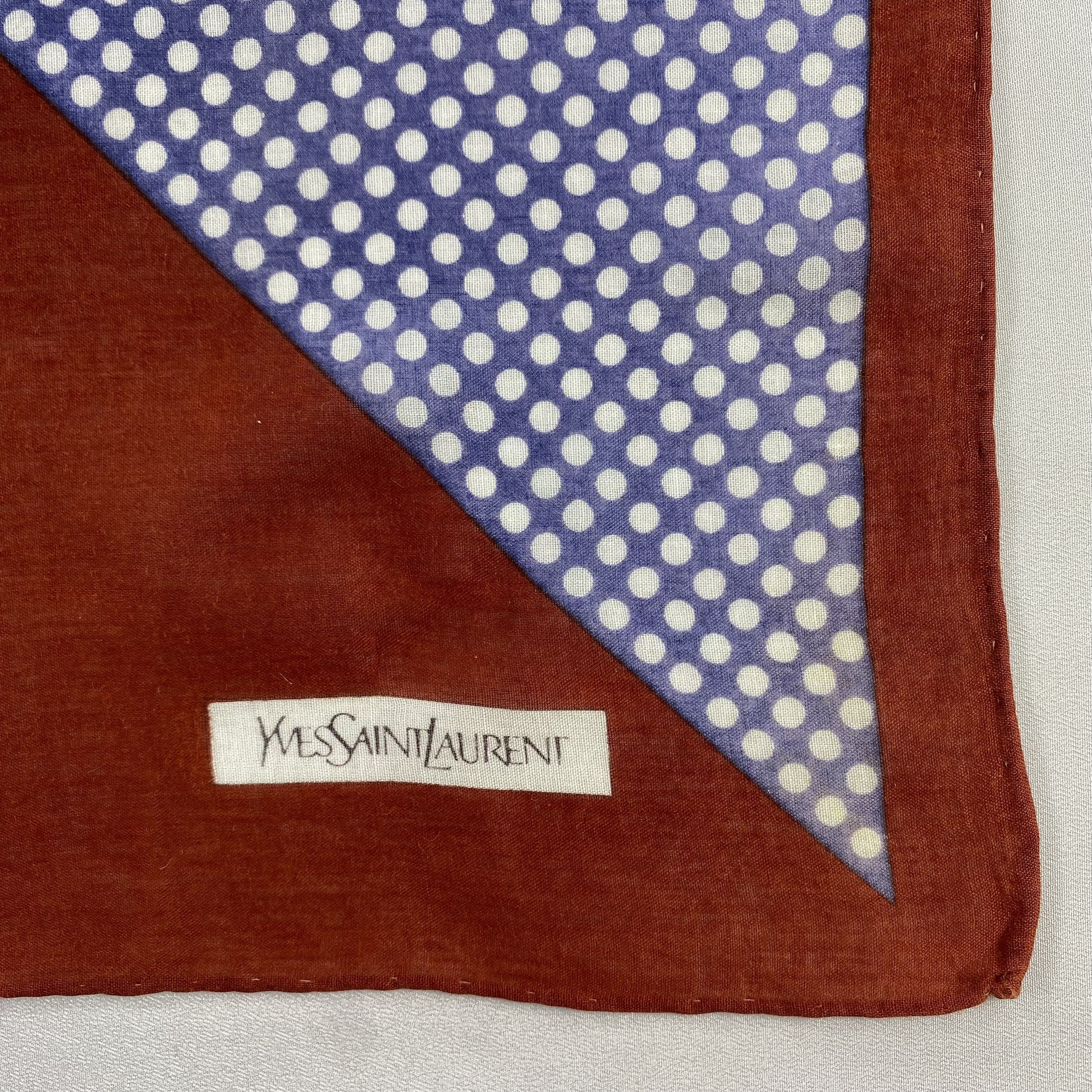 Vintage Yves Saint Laurent Neckerchief / Handkerchief-P615 Size ONE SIZE - 3 Thumbnail