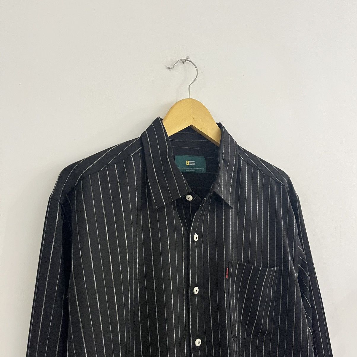 Japanese Brand Bee - Striped LS Button Up Size US L / EU 52-54 / 3 - 4 Thumbnail