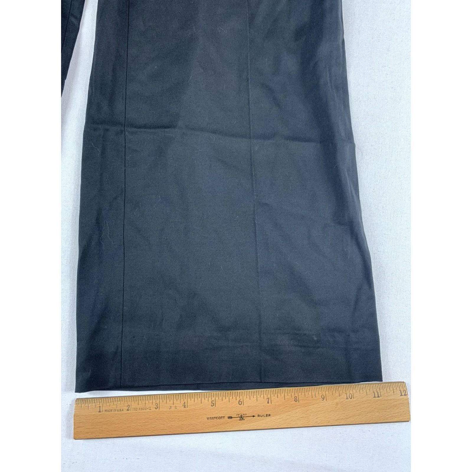 Vintage Classiques Entier Dress Pants Womens 6 Black Bootcut Flat Front 30x34 NWT Regular Dress Pants Women Womens Size 28" / US 6 / IT 42 - 2 Thumbnail