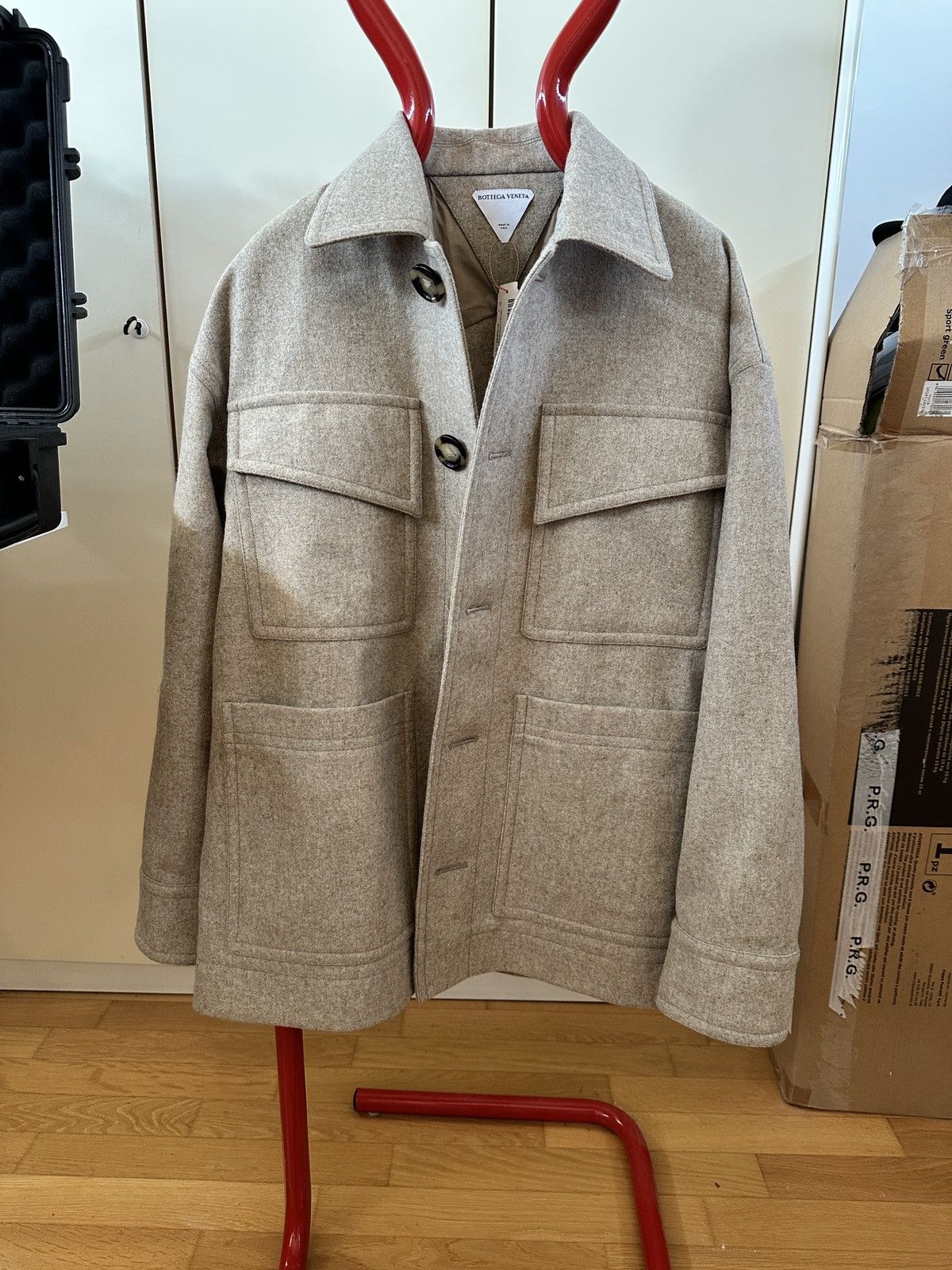 Bottega Veneta Bottega veneta wool workers coat Size US L / EU 52-54 / 3 - 1 Thumbnail