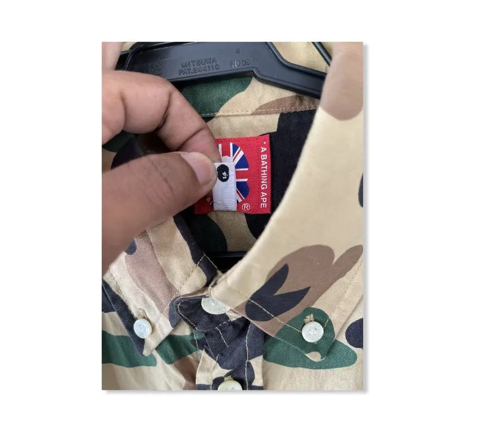 Bape × Kaws A bathing ape 1st Camo BD Longsleeves Size US L / EU 52-54 / 3 - 3 Thumbnail
