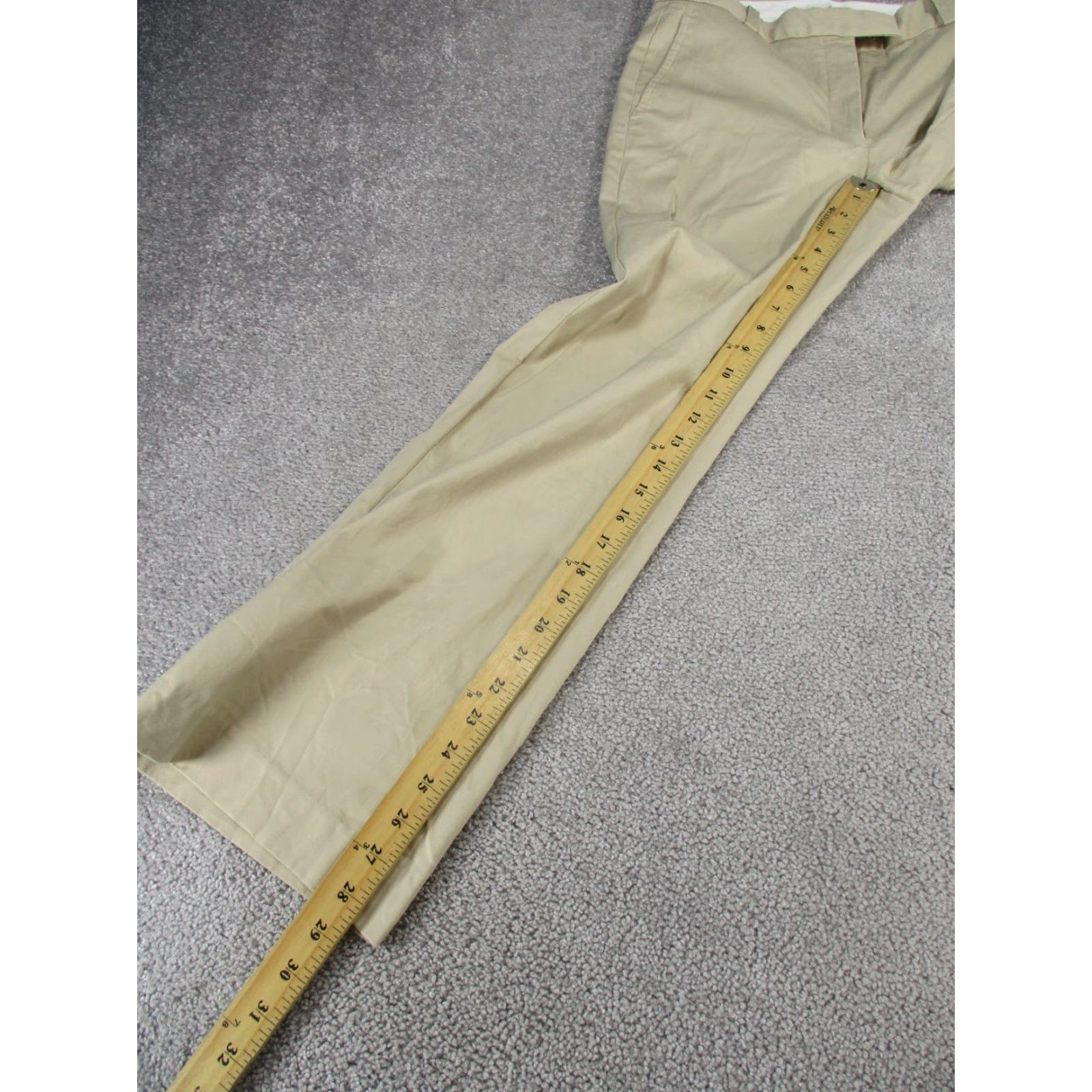 Vintage Babaton Pants Womens 8 Beige Cotton Chinos Bootcut *Stain Size 30" / US 8 / IT 44 - 5 Thumbnail