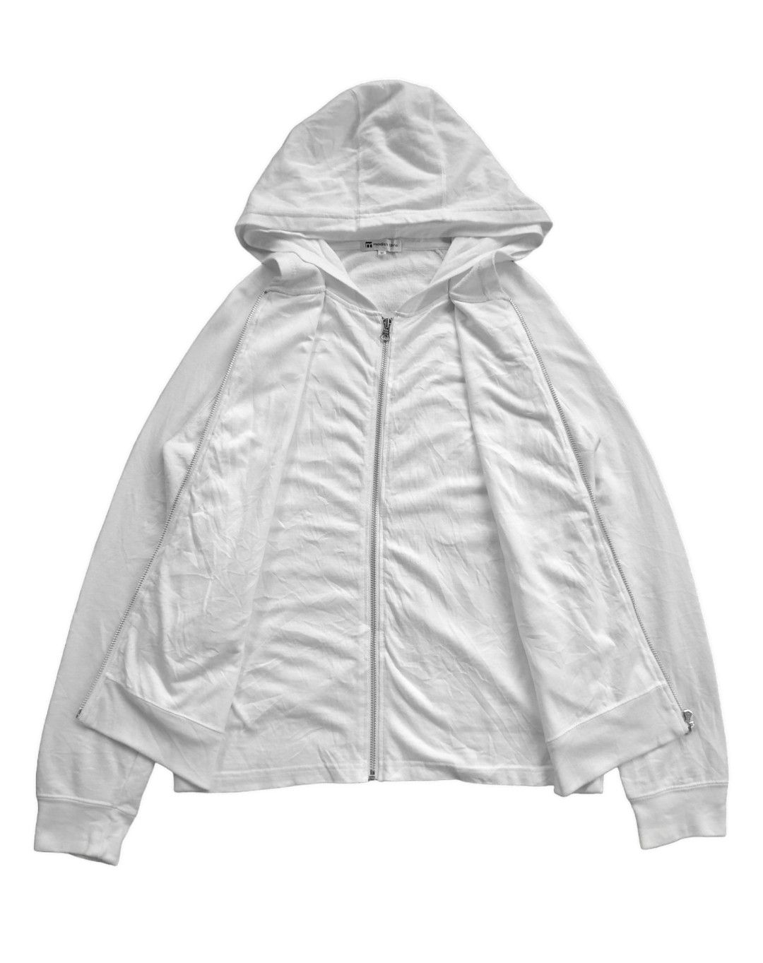 If Six Was Nine × Japanese Brand × Le Grande Bleu (L.G.B.) Modish Style Double Layer Zip Hoodie Full White Size US M / EU 48-50 / 2 - 1 Thumbnail