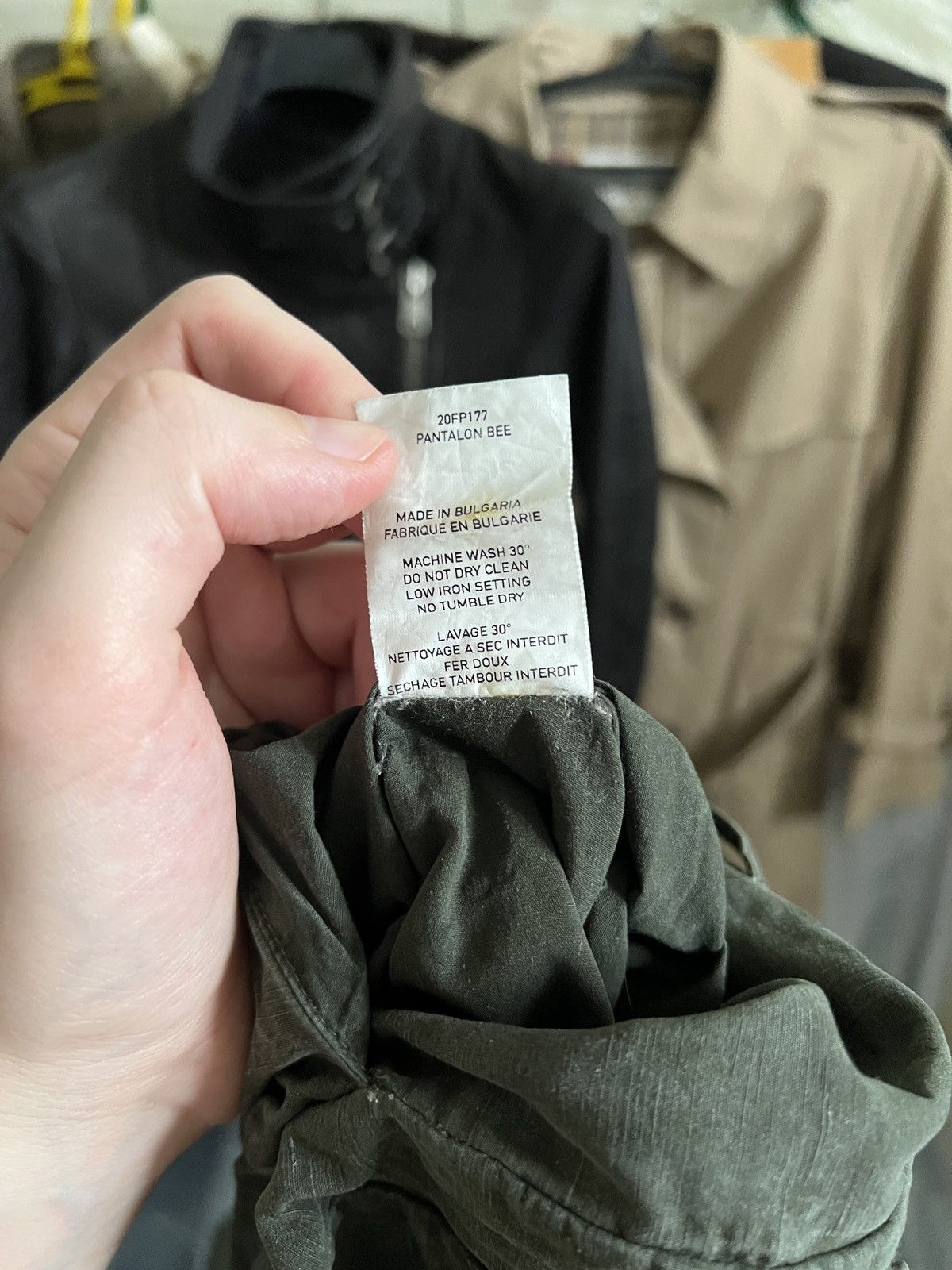 Casey Casey Casey Casey Bee Pants Washed Olive Khaki Trousers Pantalon Size 27" / US 4 / IT 40 - 23 Thumbnail