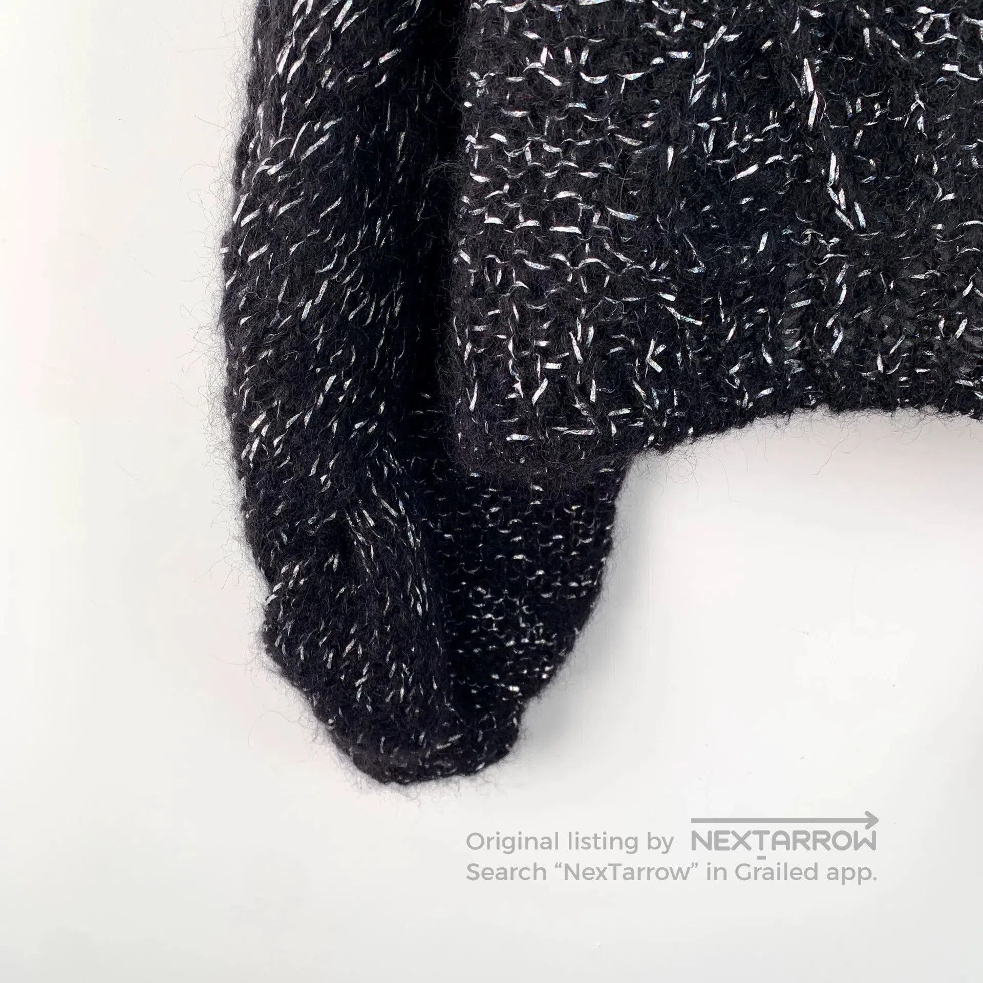 Loewe black mohair crew neck long sleeve sweater. Size US XS / EU 42 / 0 - 4 Thumbnail