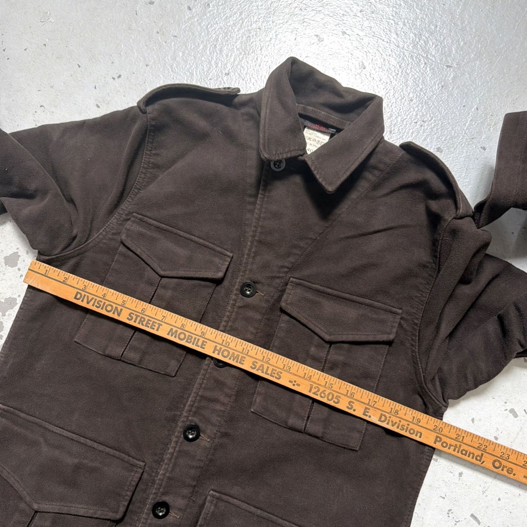 Vetra Vetra Jacket Military Cotton Moleskin Work Chore France 40 Mens Vintage Style Army City France See Photos Size US XXS / EU 40 - 3 Thumbnail