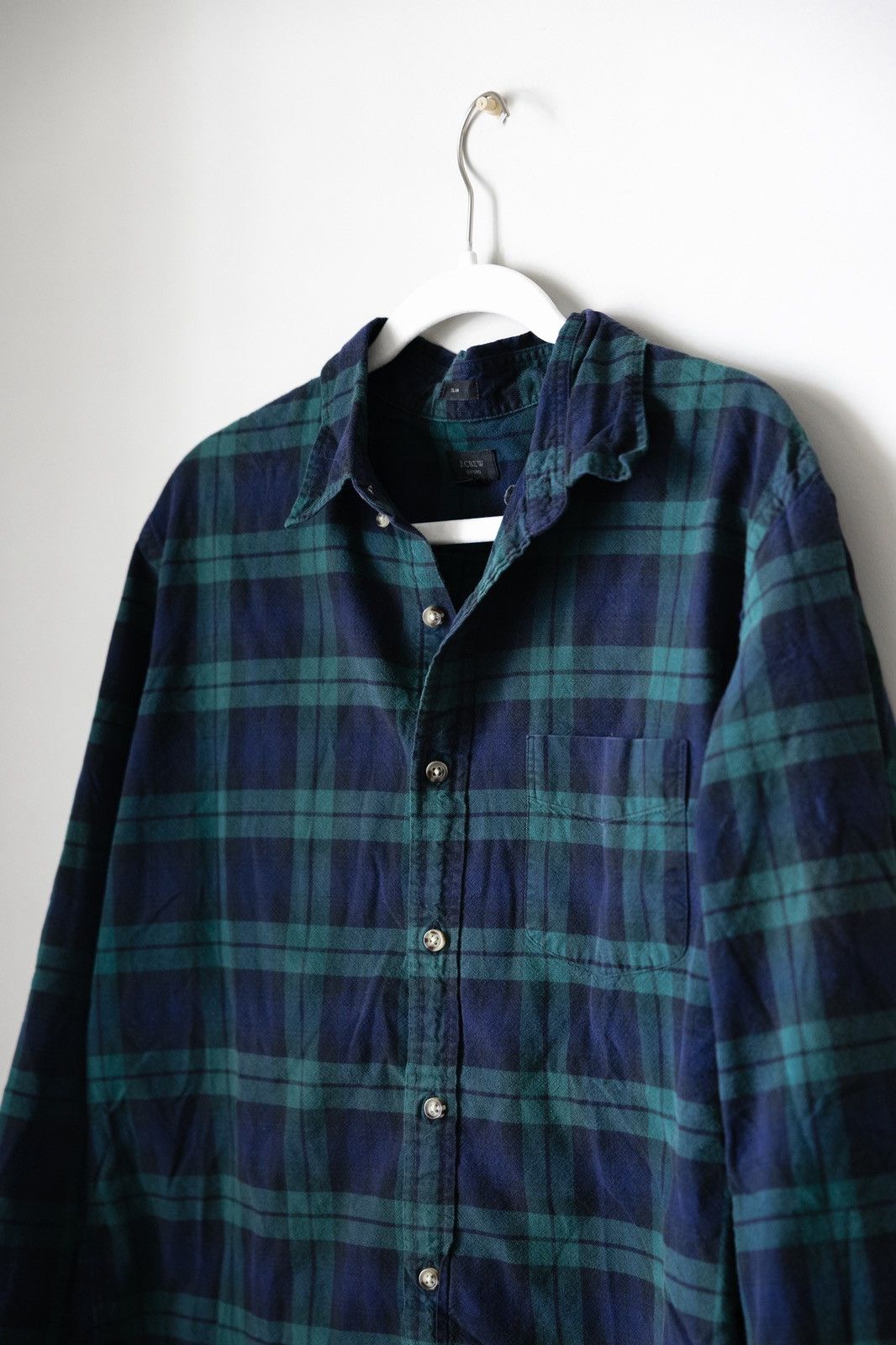 J.Crew J.Crew Blackwatch Plaid Flannel Oxford Shirt - Men's Large Size US L / EU 52-54 / 3 - 3 Thumbnail