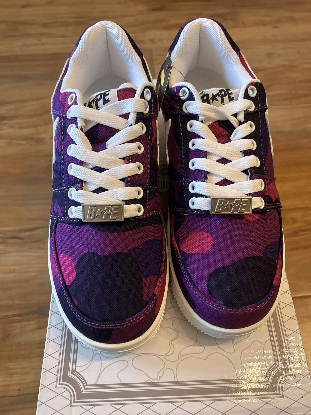 Bape NEW Bape Purple Color Camo Bapestas Size US 8 / EU 41 - 9 Thumbnail