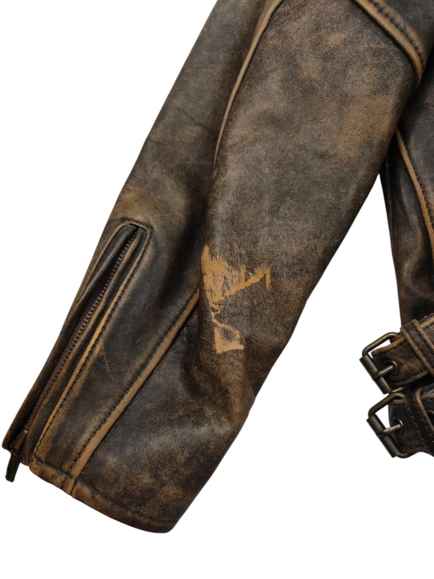 Harley Davidson VINTAGE Harley Davidson Born In The Usa Leather Jacket Size US M / EU 48-50 / 2 - 8 Thumbnail