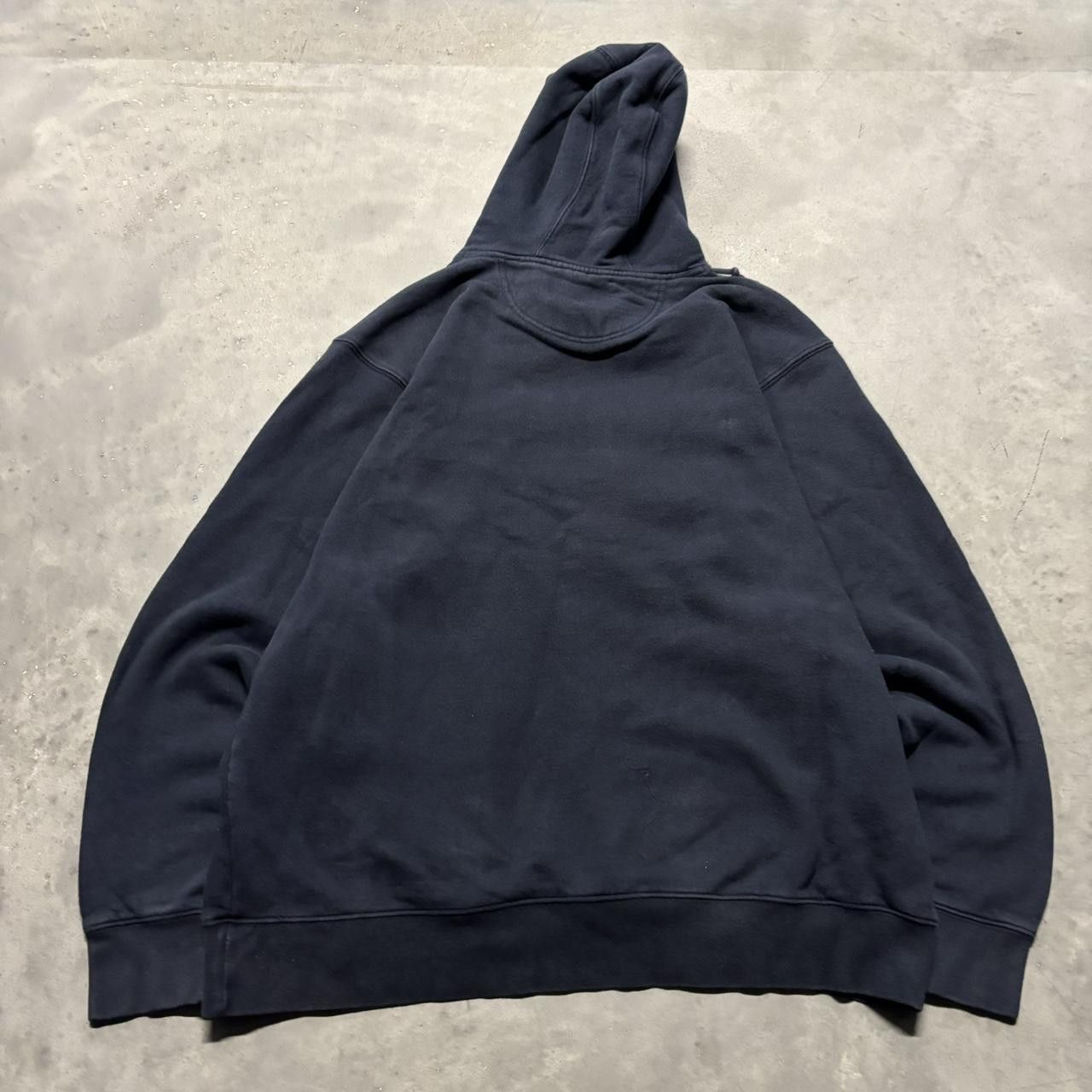 Japanese Brand × Vintage Crazy Vintage Y2K/2000s Navy Blue Michigan Wolverines College Hoodie! Size US L / EU 52-54 / 3 - 7 Thumbnail