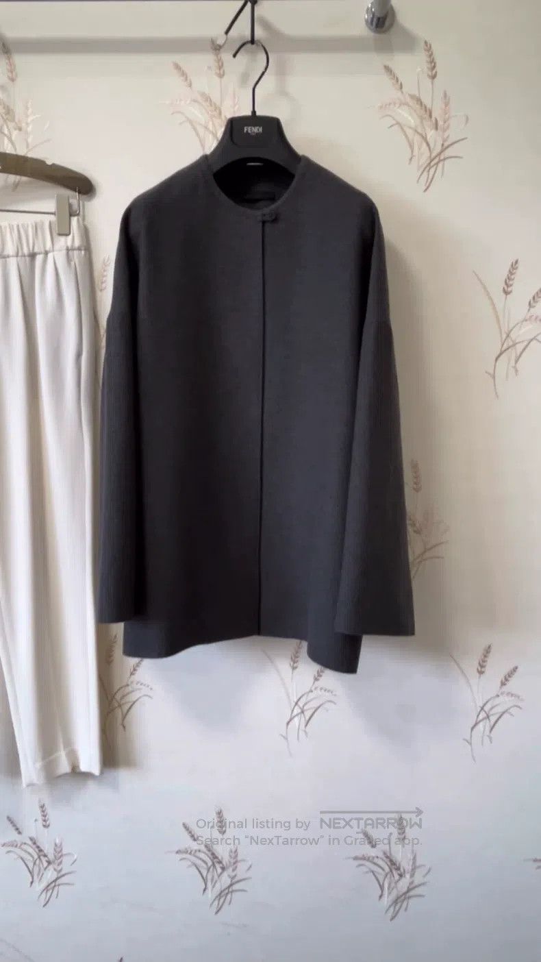 The Row The Row size 6 Premium dark grey wool overcoat Size M / US 6-8 / IT 42-44 - 1 Thumbnail