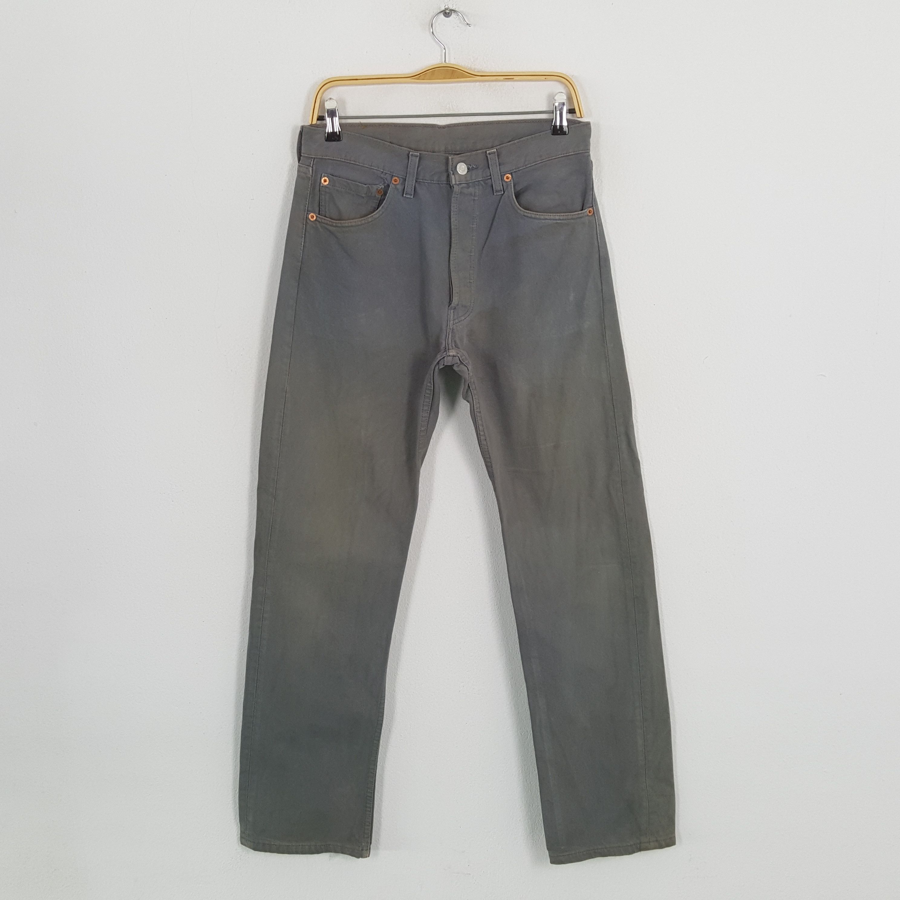 Levi's × Levi's Vintage Clothing × Vintage Vintage LEVI'S 501 American Brand Style Grey Jeans Pants Size US 29 - 1 Thumbnail