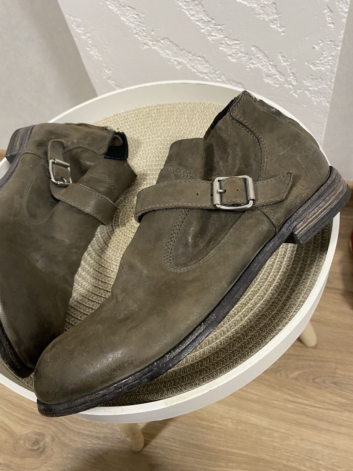 MoMA MoMa Back Zip Buckle Avantgarde Leather Boots Size: 39 Size US 6 / EU 39 - 5 Thumbnail