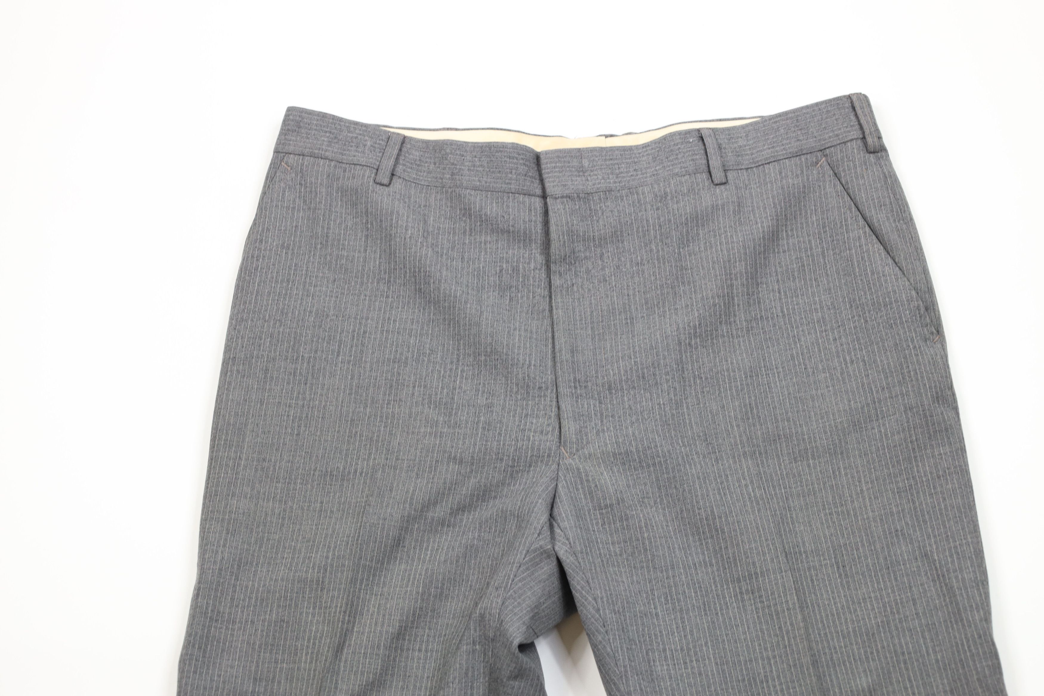 Vintage Vintage 60s 70s Streetwear Wool Bell Bottoms Pants Size US 36 / EU 52 - 2 Thumbnail