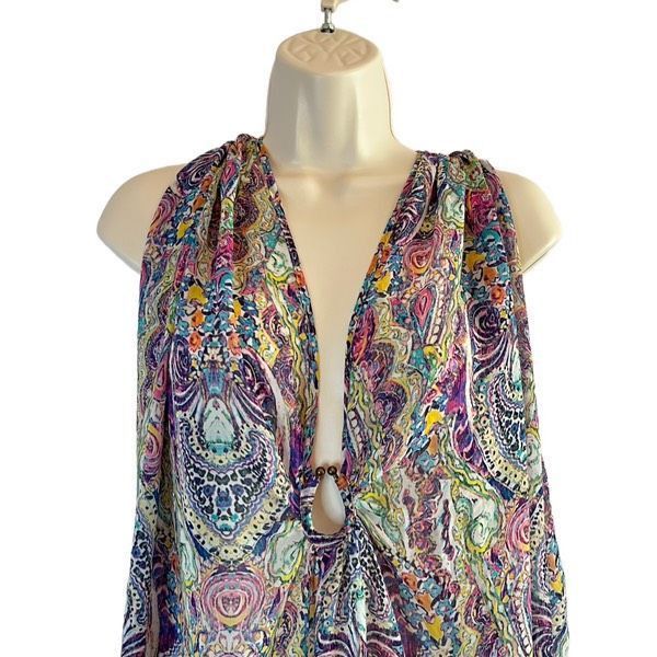 Victoria's Secret Victoria’s Secret silky sheer psychedelic paisley caftan Size ONE SIZE - 1 Thumbnail