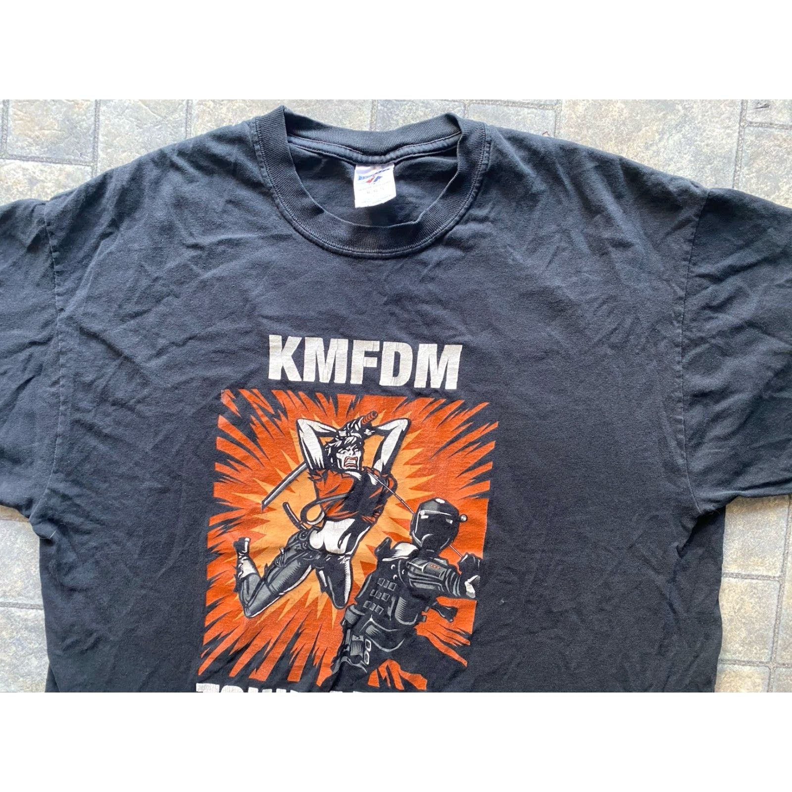Jerzees KMFDM Tohuvabohu Industrial Rock Band T Shirt Jerzees Mens XL EX NIHILO AUDEAMUS Size US XL / EU 56 / 4 - 6 Thumbnail