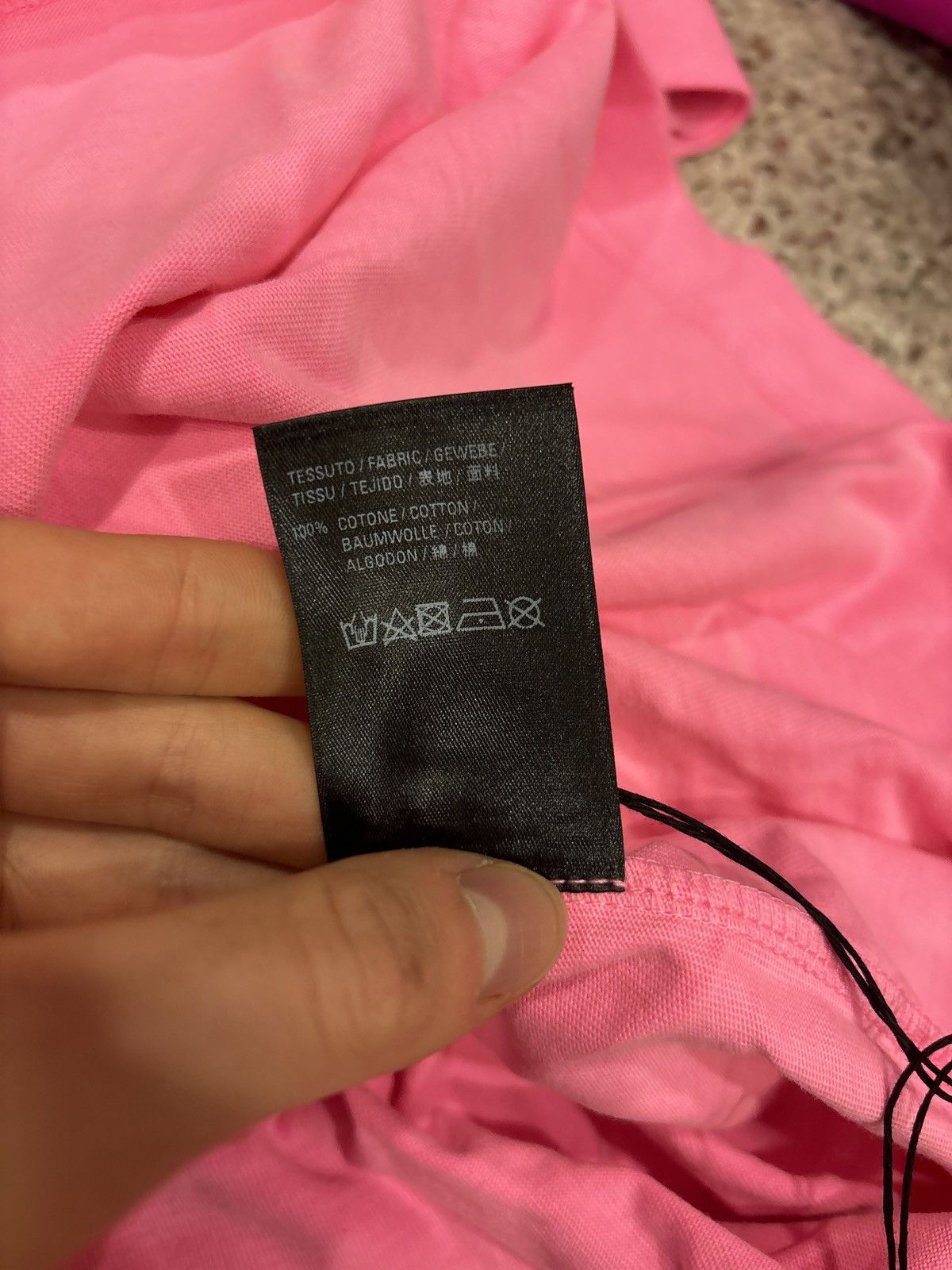 Balenciaga Balenciaga Pink Campaign Logo Tee Size US XXL / EU 58 / 5 - 3 Thumbnail