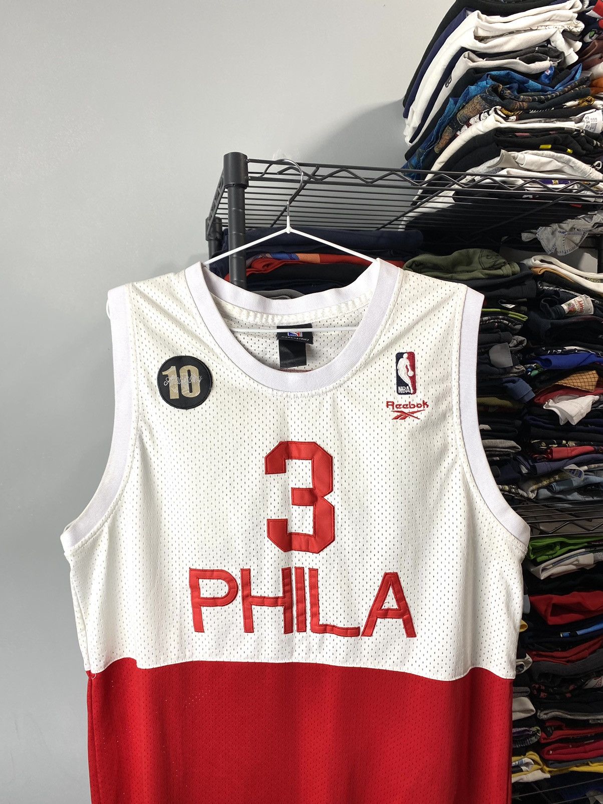 Reebok Reebok Phila Iverson NBA Basketball Jersey Hype Size US XL / EU 56 / 4 - 3 Thumbnail