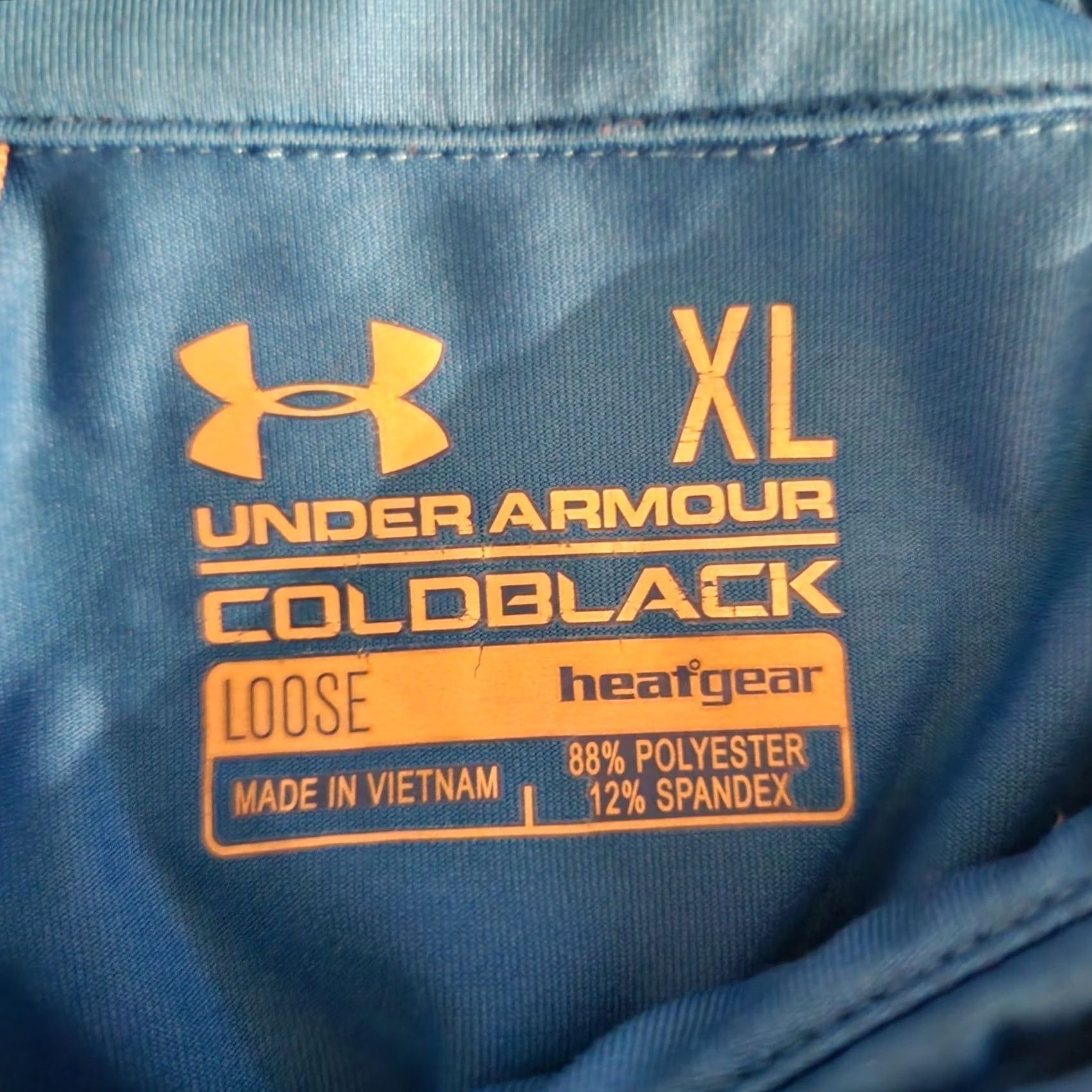 Under Armour Under Armour Polo Shirt Mens XL Striped Blue Short Sleeve Collared Logo Lightweight Breathable"," Size US XL / EU 56 / 4 - 7 Thumbnail
