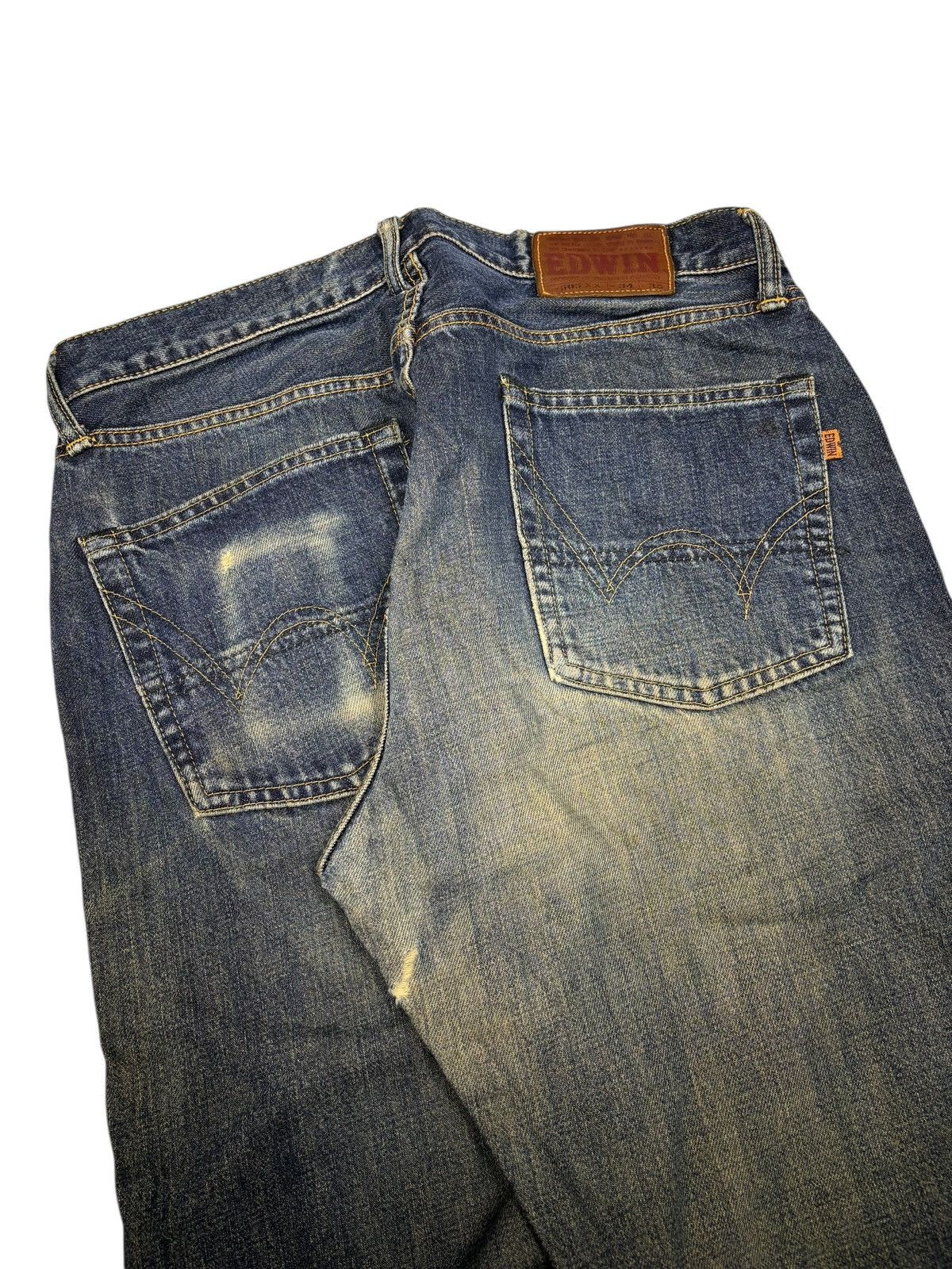 Kapital 🔥EDWIN 505xx SELVEDGE BAGGY JEANS MUD WASH DISTRESSED DENIM Size US 34 / EU 50 - 9 Thumbnail