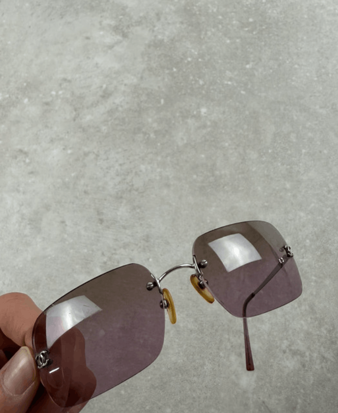 Chanel × Vintage CHANEL SUNGLASSES 4017 LOGO ICONIC Mask CC Vintage Size ONE SIZE - 4 Thumbnail