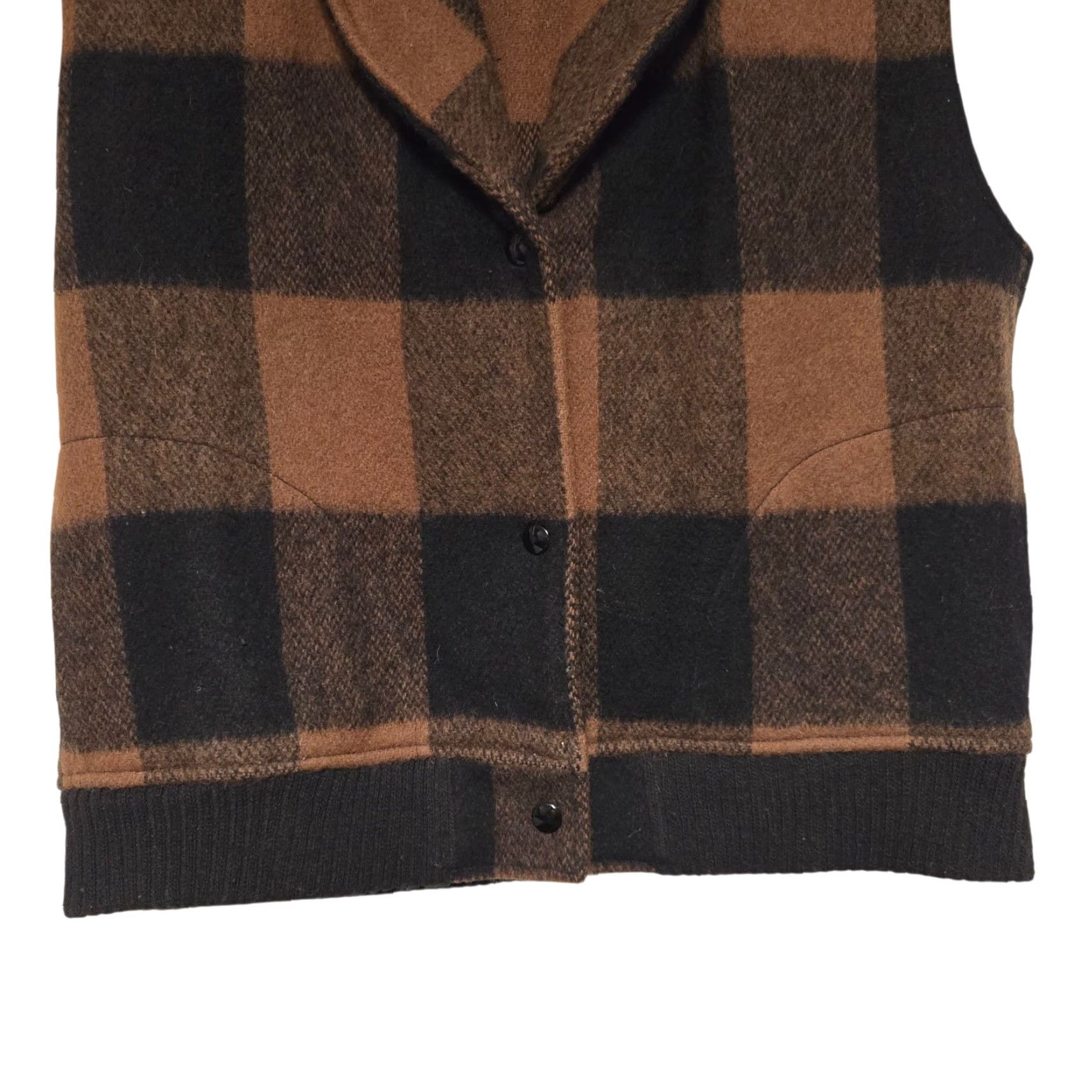 Vintage VINTAGE Woolrich Vest Women M Brown Wool Nylon USA 90s Geometric Southwestern Western Tribal Vintage Shirt? Size M / US 6-8 / IT 42-44 - 3 Thumbnail