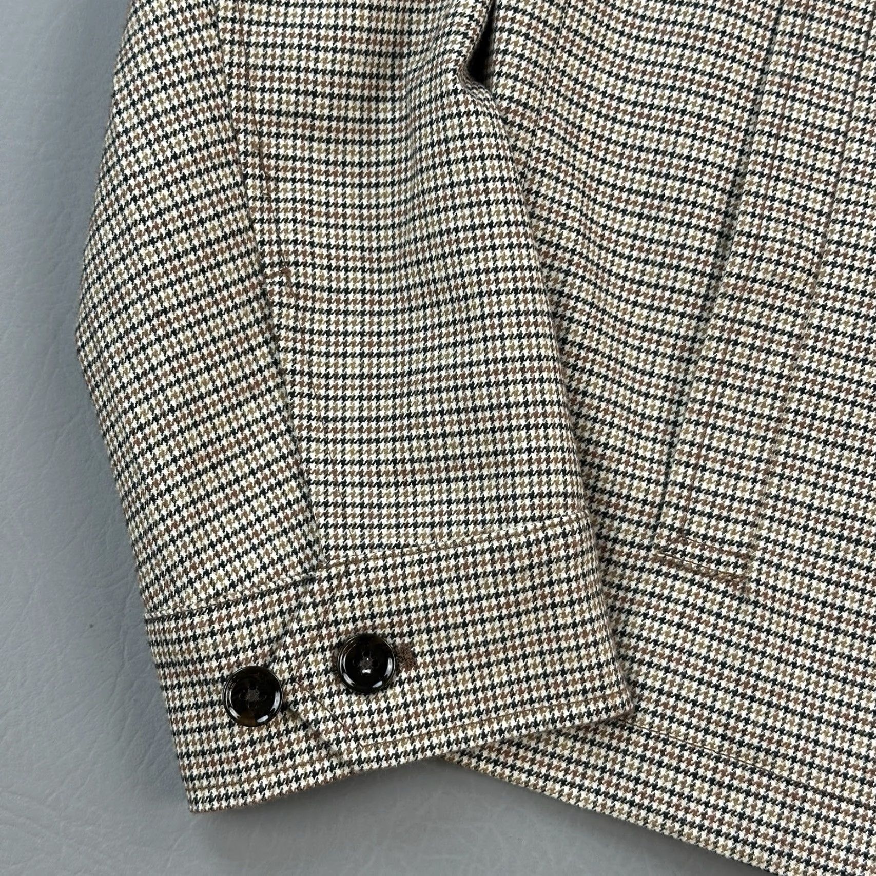 Express Express Jacket Mens Small Micro Houndstooth Full Zip Performance Stretch NWT Size US S / EU 44-46 / 1 - 3 Thumbnail