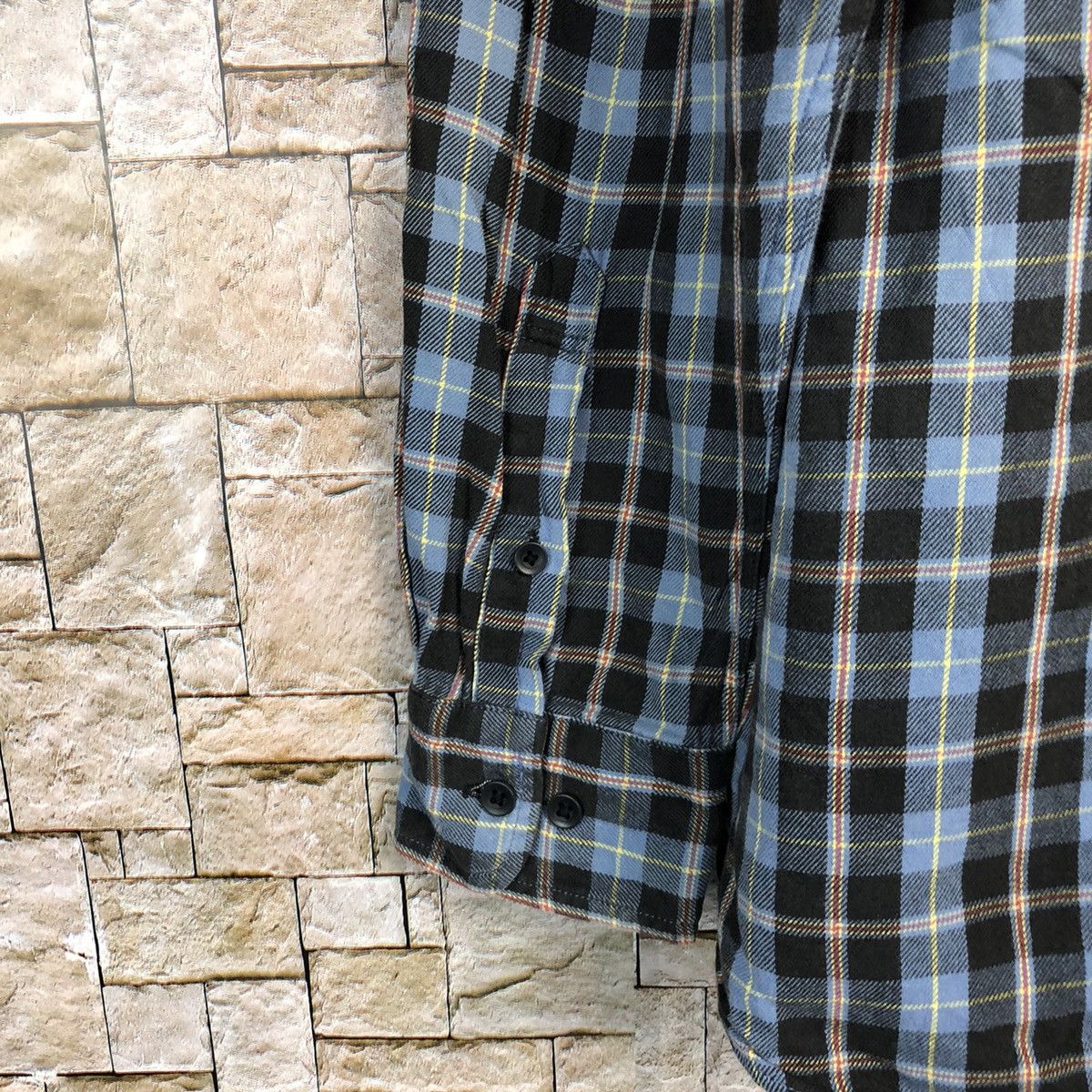 Flannel × Uniqlo Uniqlo Blue Checkred Flannel vintage #A218 Size US XL / EU 56 / 4 - 15 Thumbnail