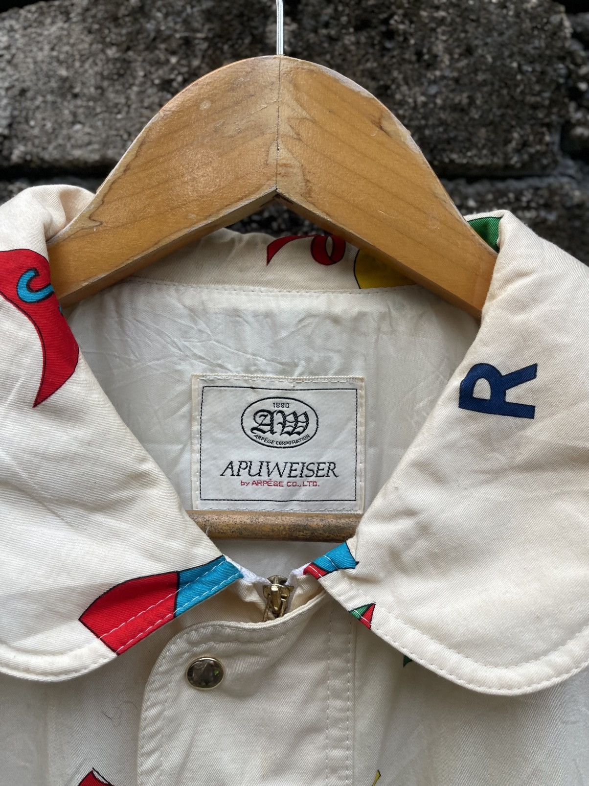 Japanese Brand Vintage Apuweiser All Over Print Jacket Bomber Style Size US M / EU 48-50 / 2 - 3 Thumbnail