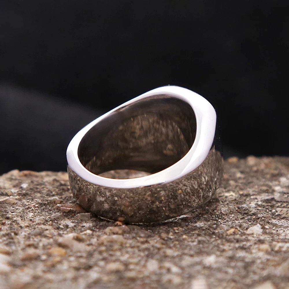 Vintage 316L Stainless Steel Skull Ring Size ONE SIZE - 3 Thumbnail