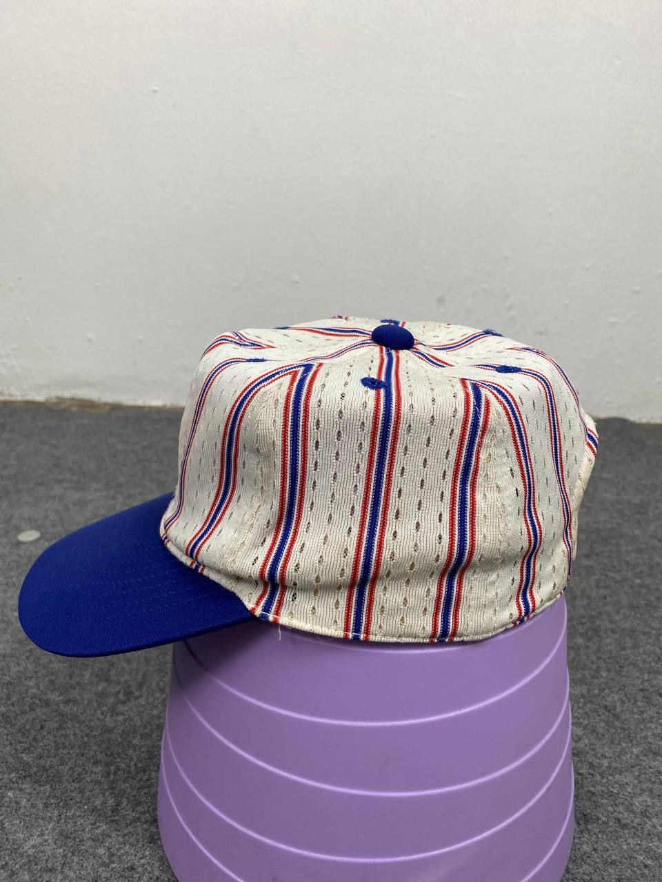 Descente × Japanese Brand × Vintage vintage descente pinstriped snapback cap nice design Size ONE SIZE - 3 Thumbnail