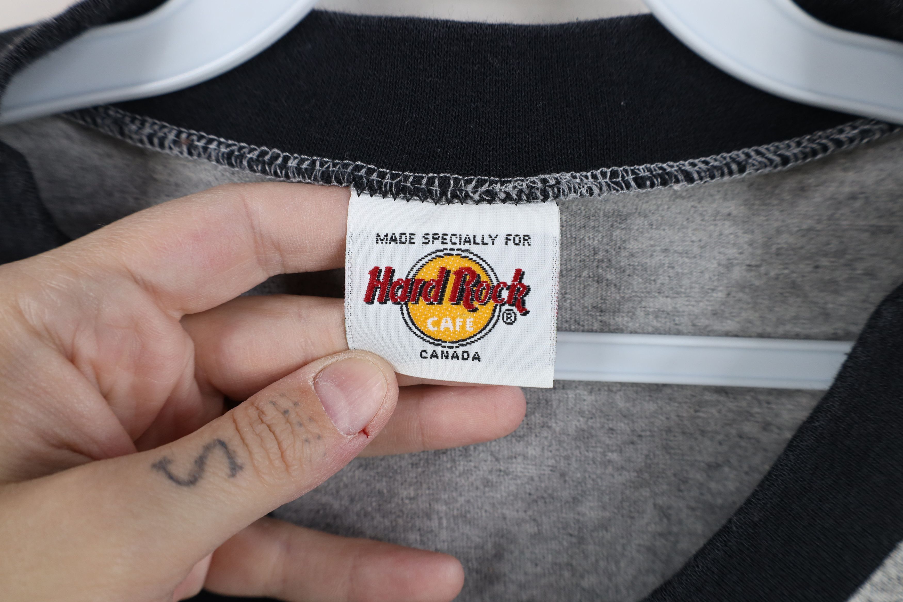 Hard Rock Cafe Vintage 90s Hard Rock Cafe Toronto Canada V-Neck T-Shirt Size US XL / EU 56 / 4 - 5 Thumbnail