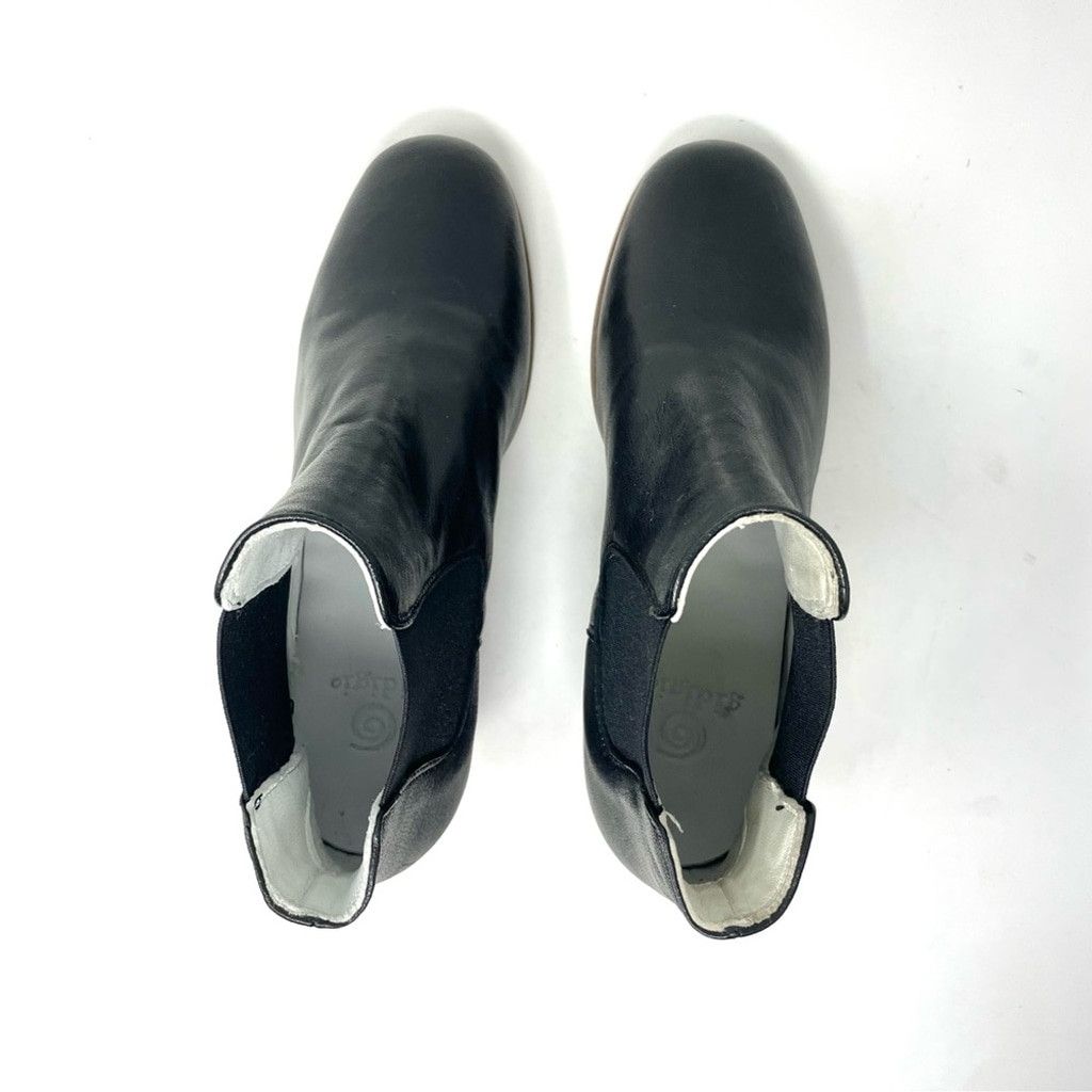 Other LIKE NEW Gidigio Black Leather Block Heel Ankle Boot Size 36 Size US 6 / IT 36 - 6 Thumbnail