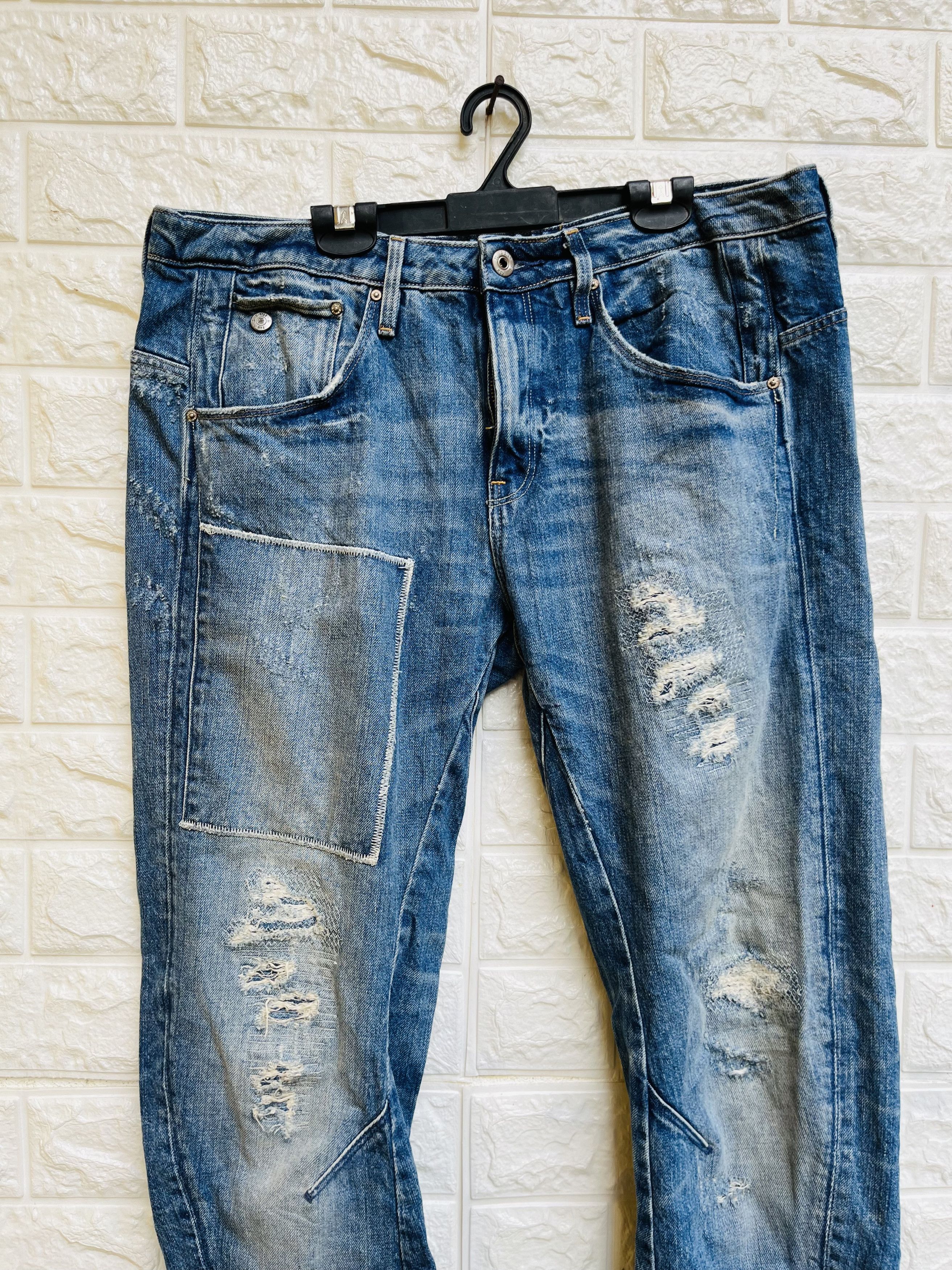 G-Star × Japanese Brand Vintage G-Star Raw Distressed Japan Designer Fashion Style Size US 32 / EU 48 - 3 Thumbnail