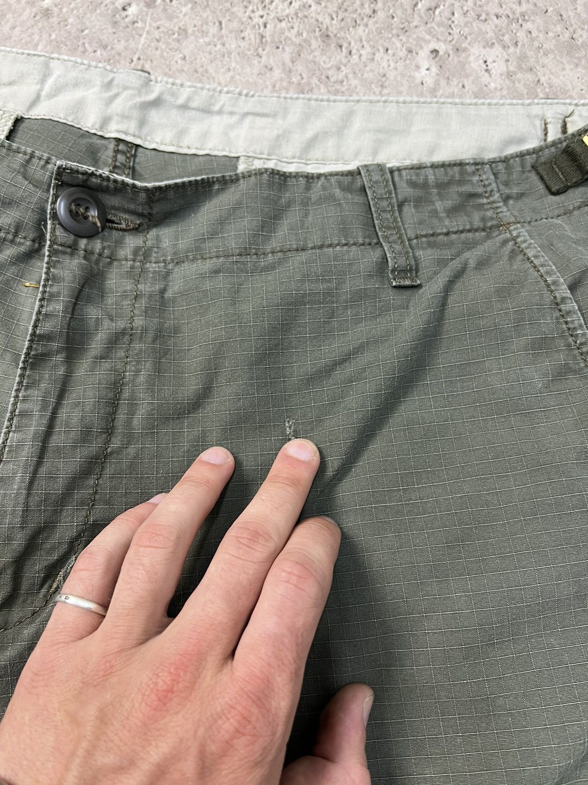 Carhartt × Vintage Carhartt Shorts Vintage CARGO Logo Style Skate Y2 Size US 38 / EU 54 - 3 Thumbnail