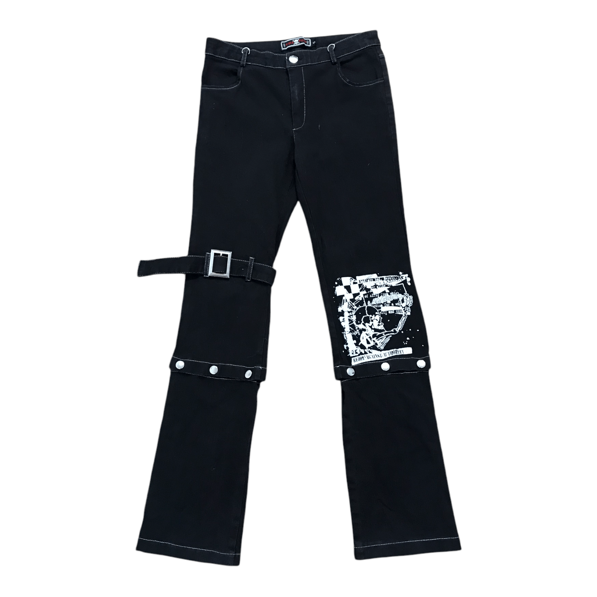 Hysteric Glamour × If Six Was Nine × Seditionaries K-Star Punk Distress Black Pant Size US 28 / EU 44 - 2 Thumbnail