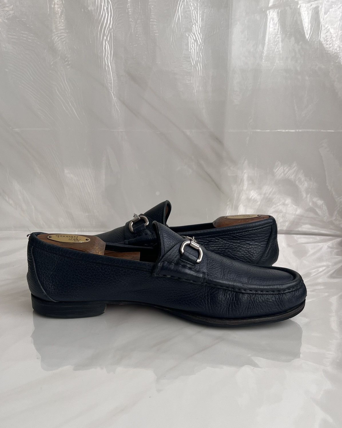 Gucci Gucci Men’s Horsebit Blue leather loafer Size US 8.5 / EU 41-42 - 6 Thumbnail
