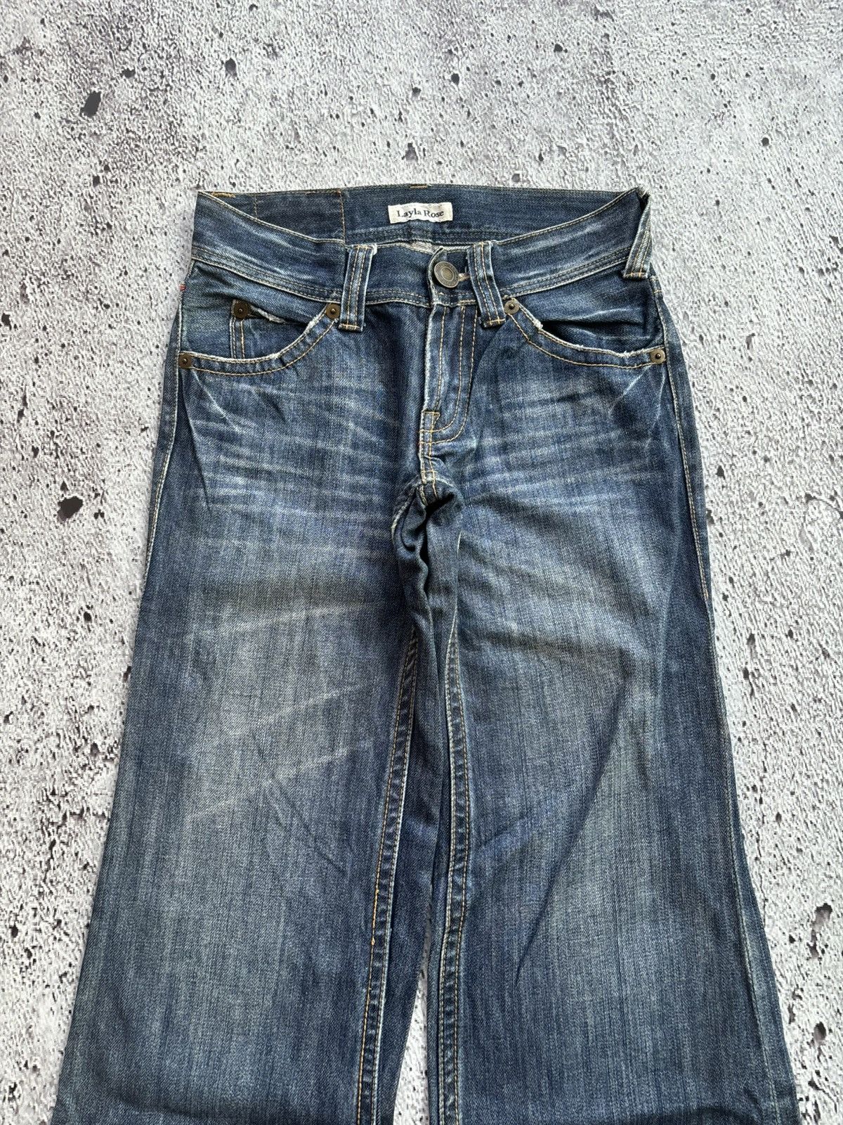 Hysteric Glamour 2000's wide leg Layla rose denim baggy style Size US 28 / EU 44 - 6 Thumbnail