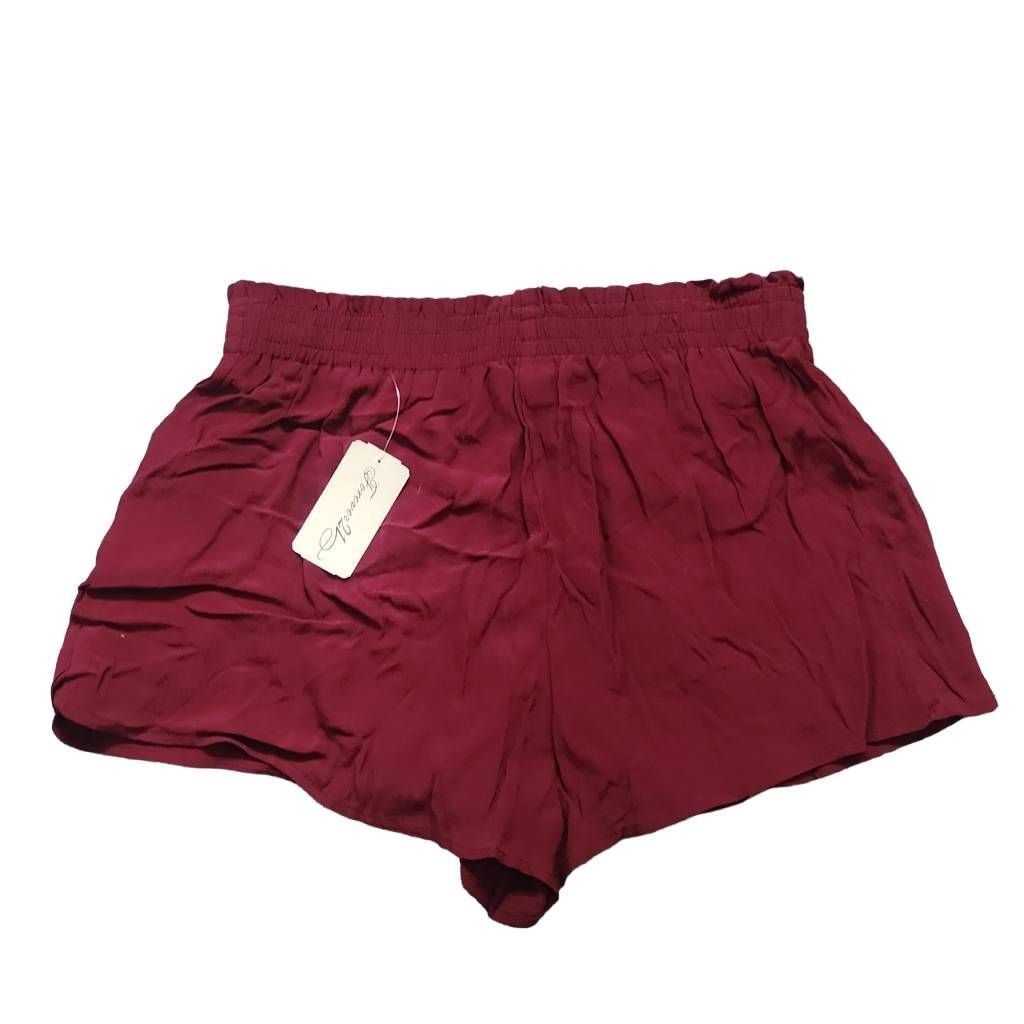 Forever 21 Forever 21Women's Size Medium Burgundy Pull On Shorts Size 29" - 4 Thumbnail