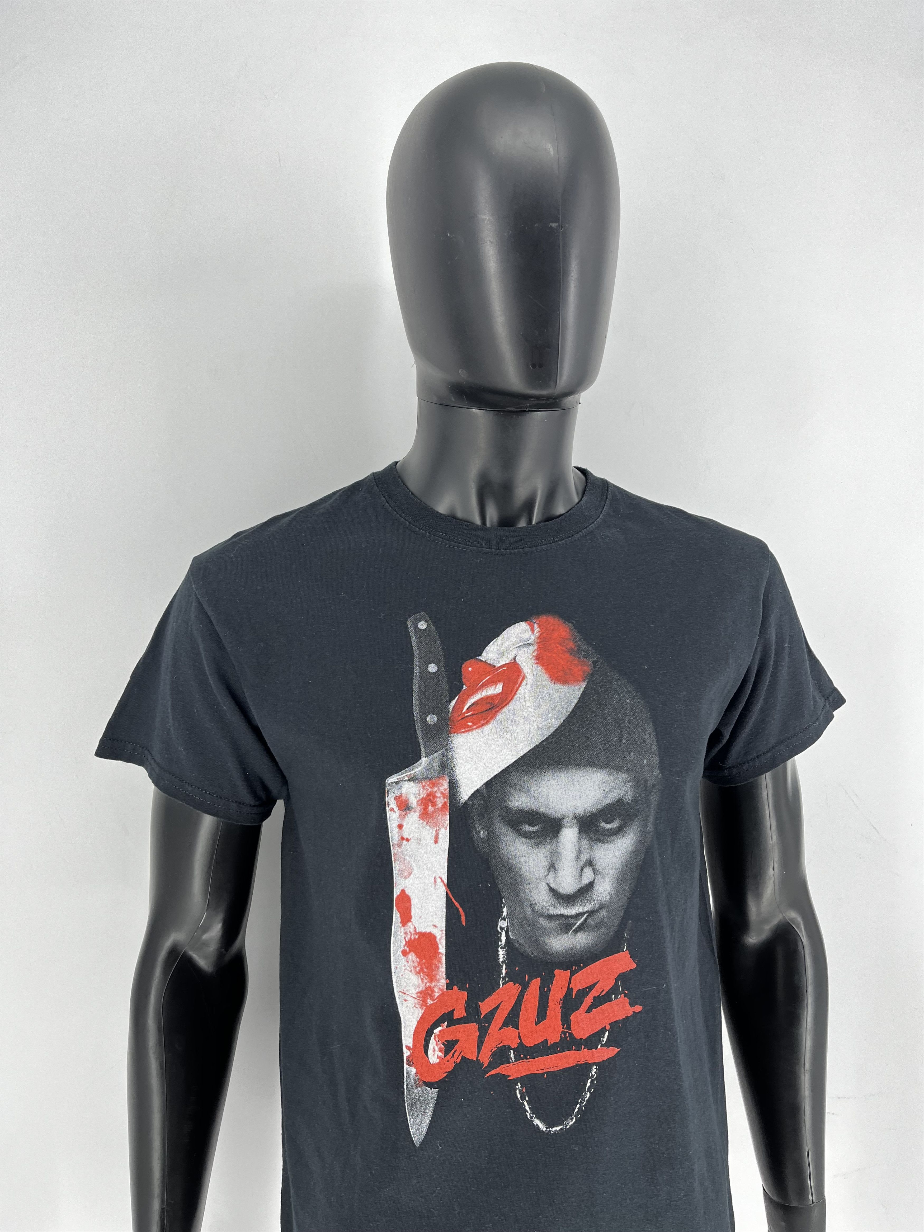 Rap Tees GZUZ T-Shirt Knife Print Black Size M Streetwear Rap HipHop Size US M / EU 48-50 / 2 - 4 Thumbnail