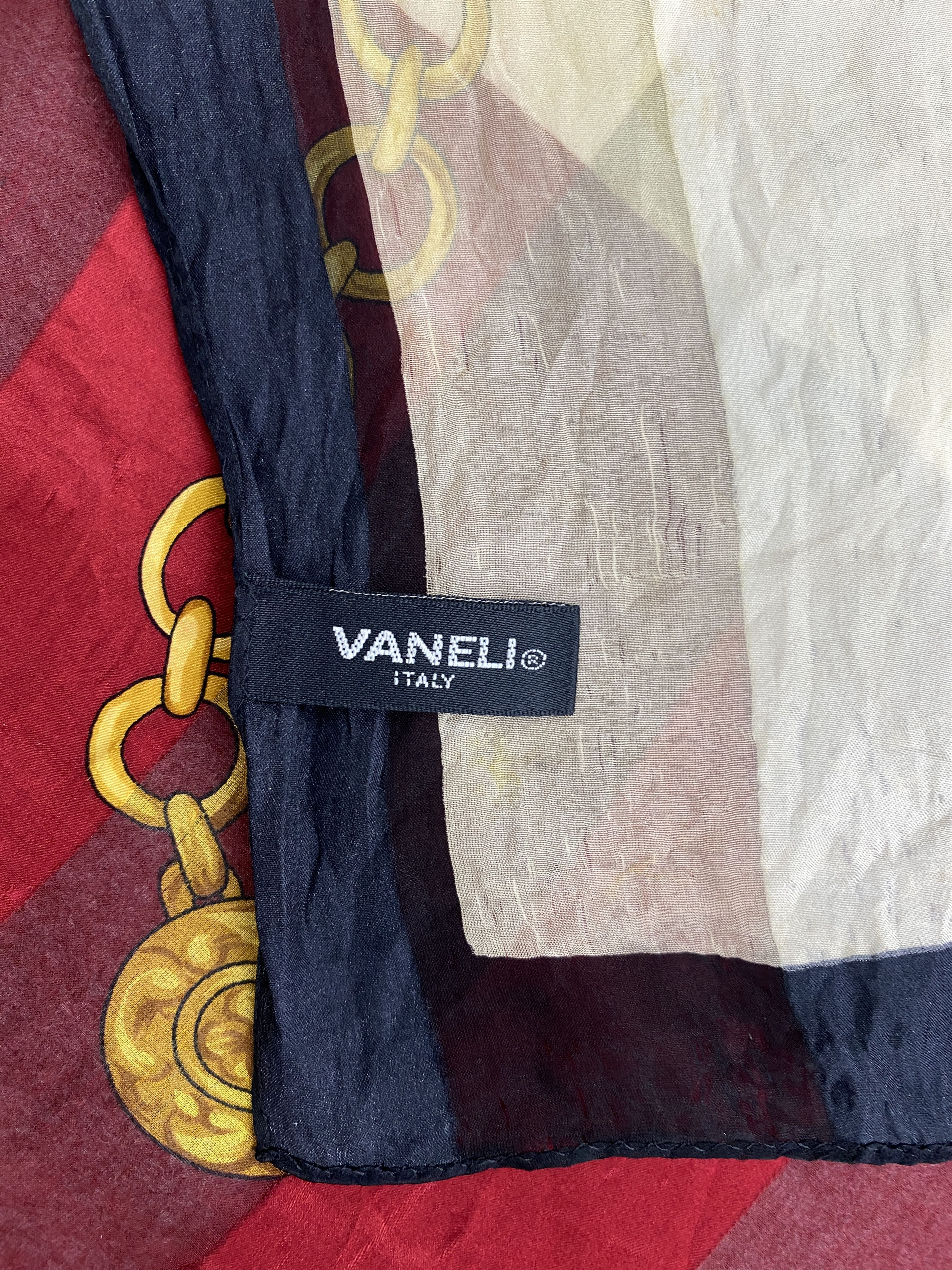 Vintage Vintage Vaneli Italy Silk Scarf / Babushka SN0154 Size ONE SIZE - 6 Thumbnail