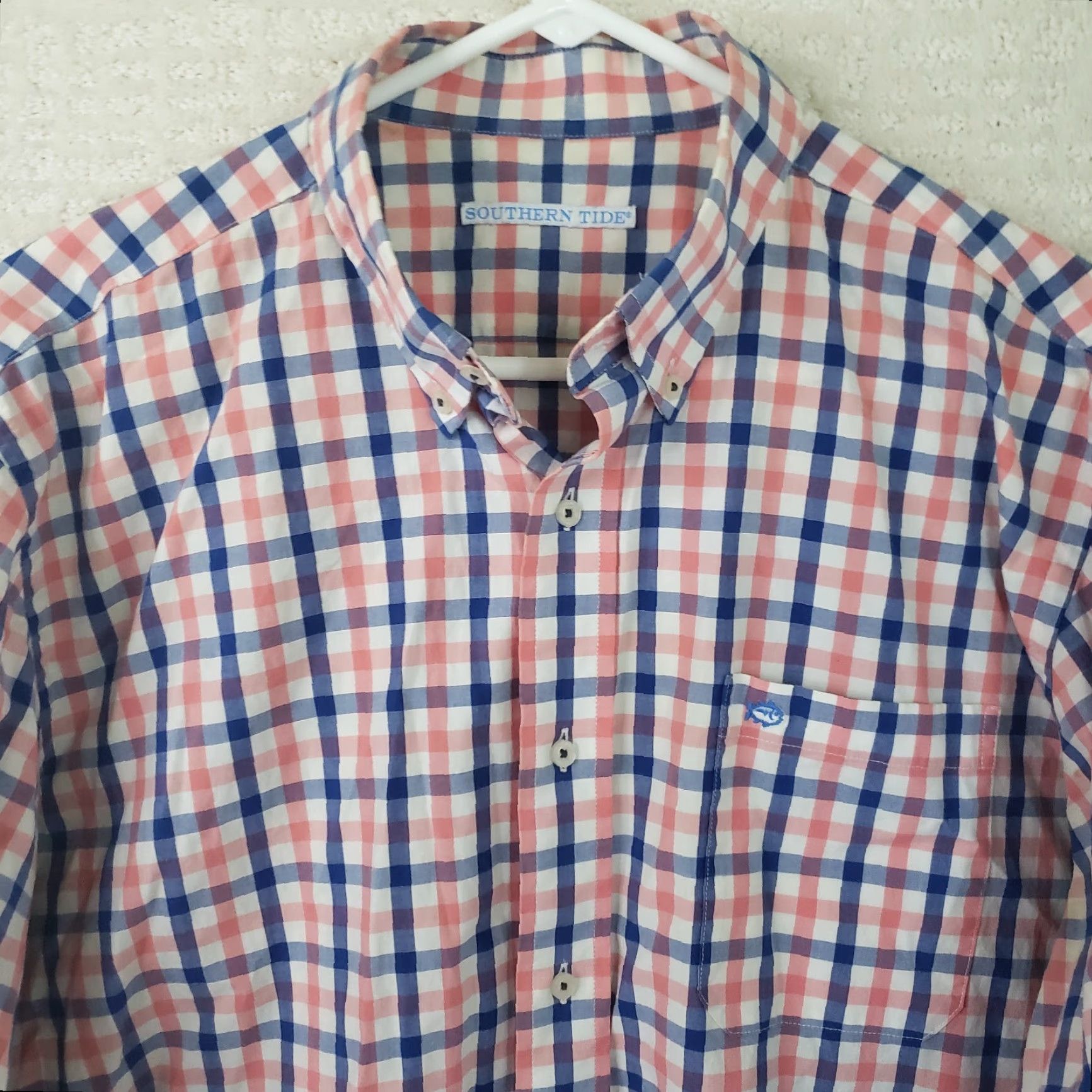 Southern Tide Southern Tide Shirt Men's L Cotton Plaid Button-Down Long Sleeve Size US L / EU 52-54 / 3 - 2 Thumbnail