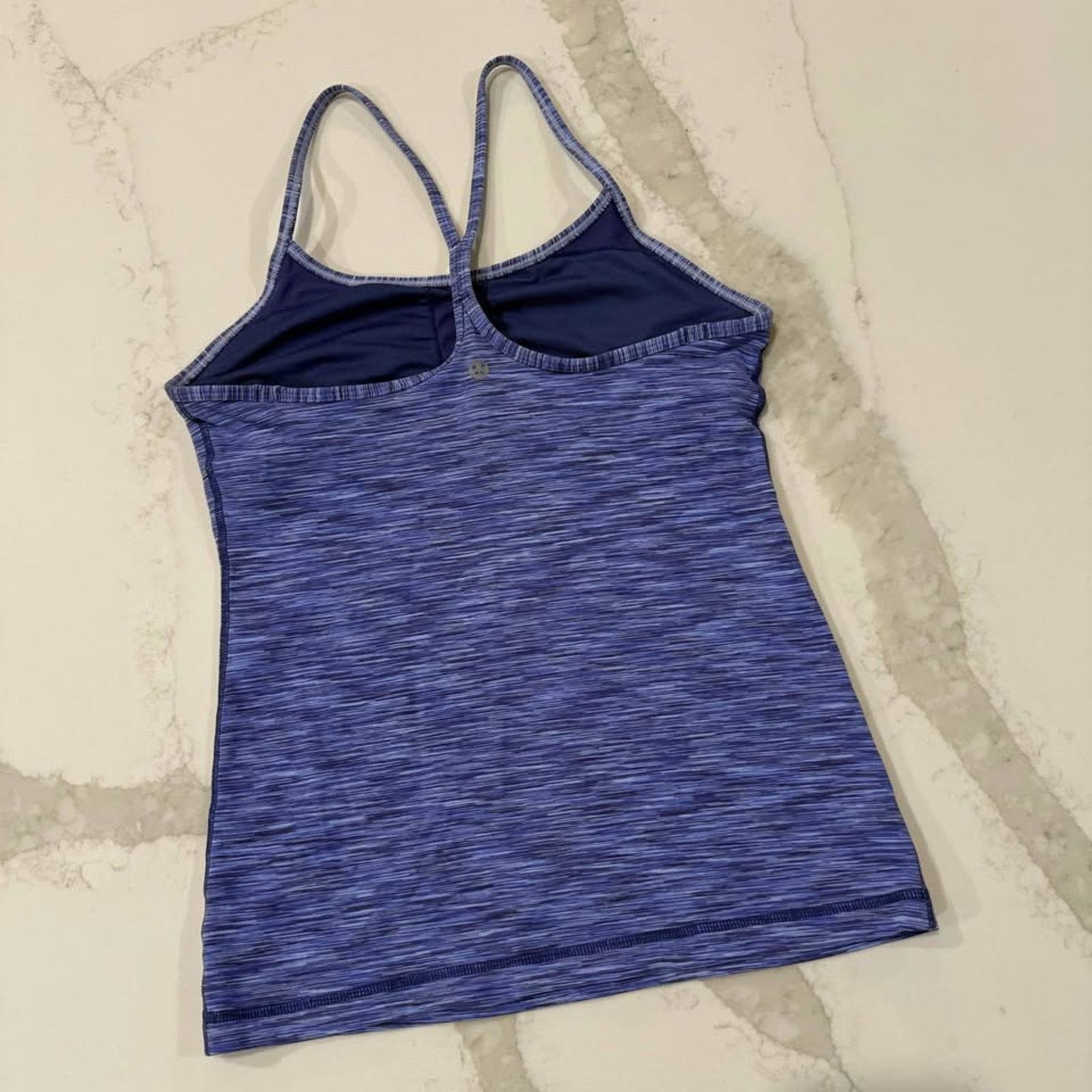 Lululemon Lululemon Power Y TankTop Womens 6 Royalty SpaceDye ShelfBra Size M / US 6-8 / IT 42-44 - 3 Thumbnail