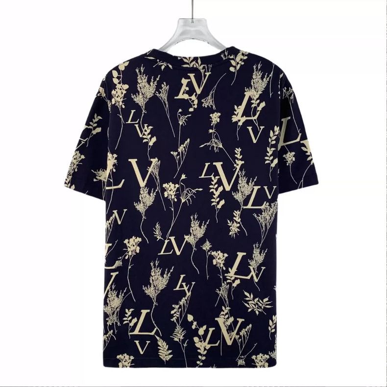Louis Vuitton Louis Vuitton Navy wheat-ear logo monogrammed cotton crewn Size US M / EU 48-50 / 2 - 2 Thumbnail