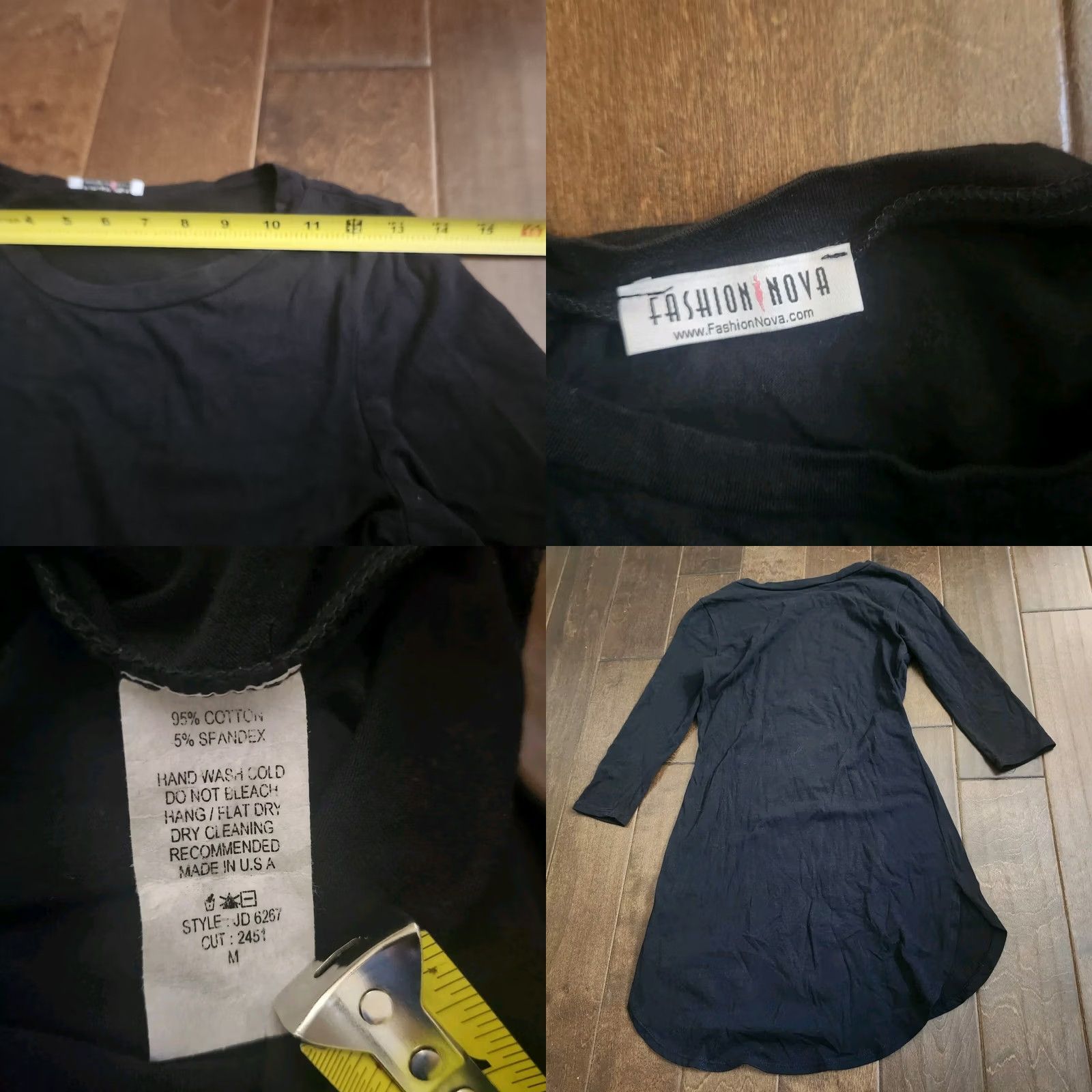 Fashion Nova Fashion Nova Top Womens M Black Women Pajama Sleep Size Size M / US 6-8 / IT 42-44 - 9 Thumbnail